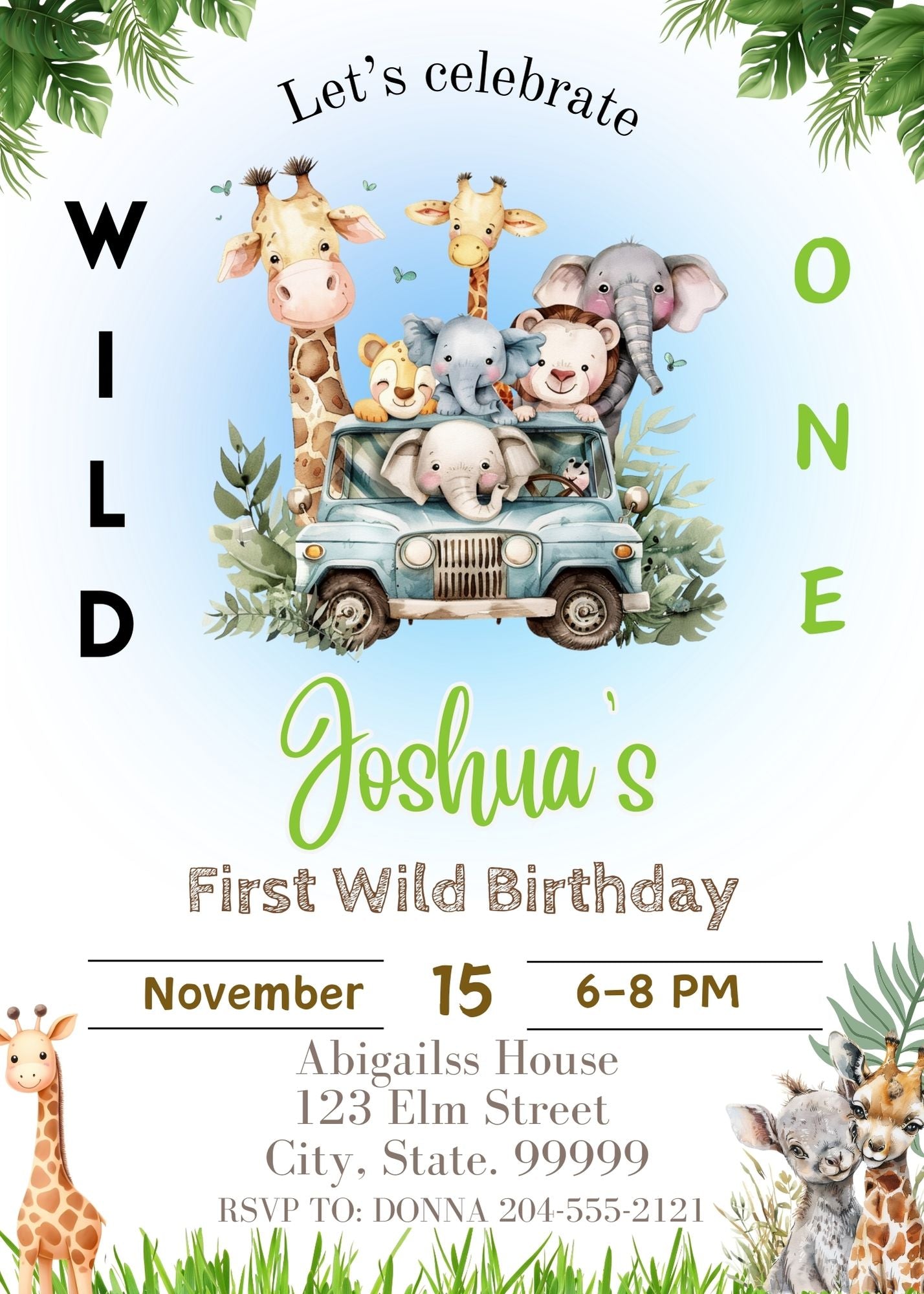 wild one first birthday boy