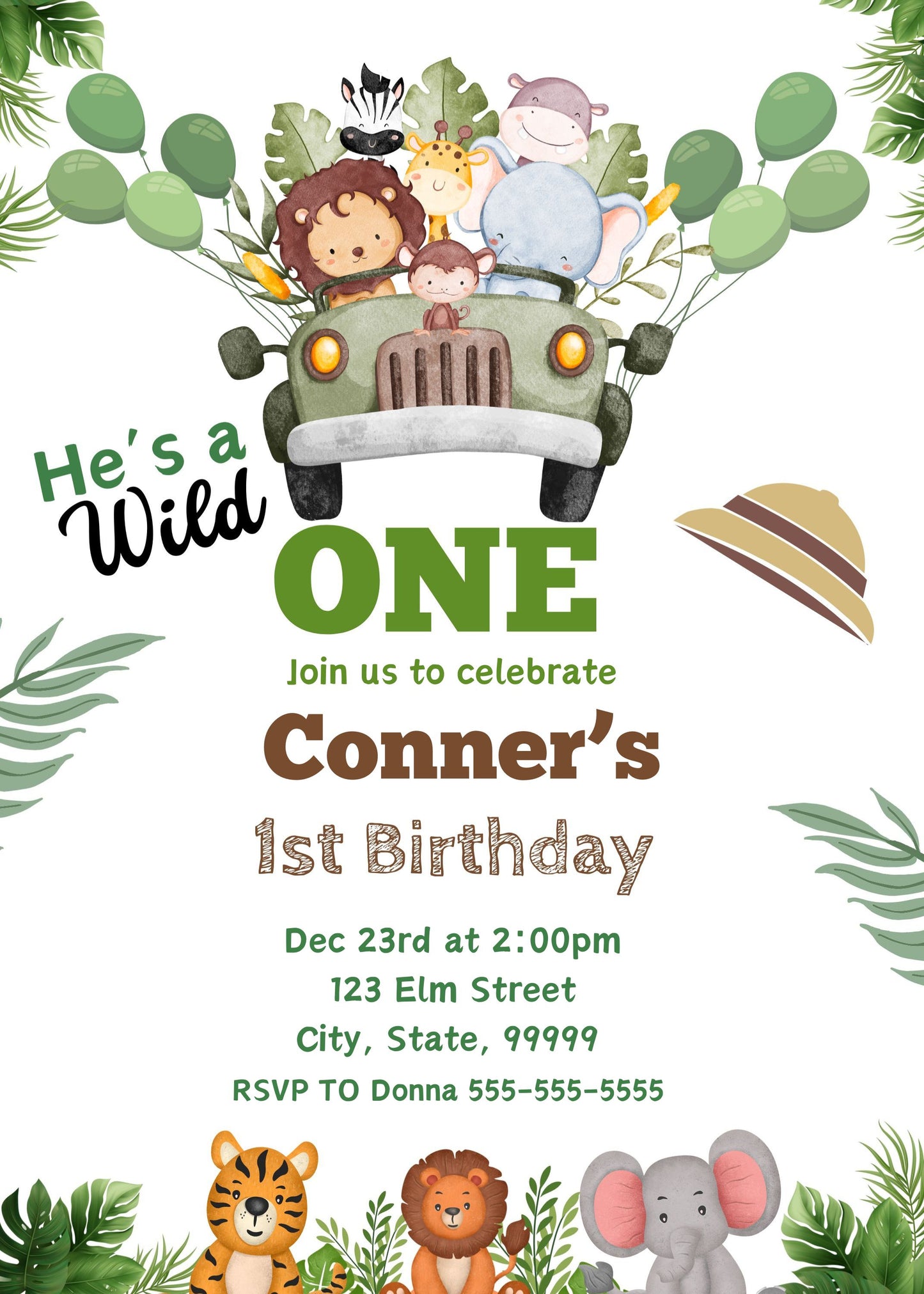 wild one birthday invites