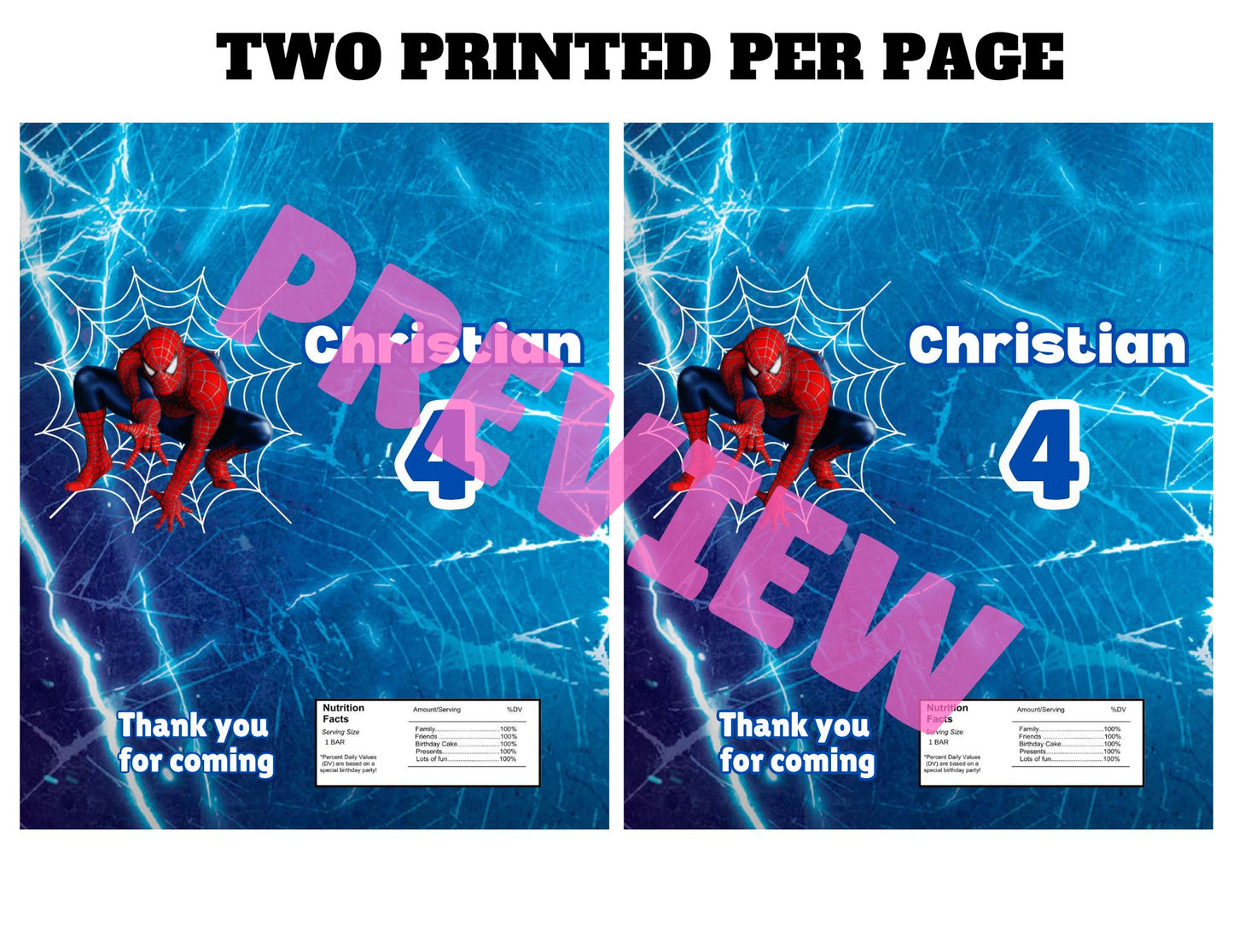 kids spiderman birthday parties