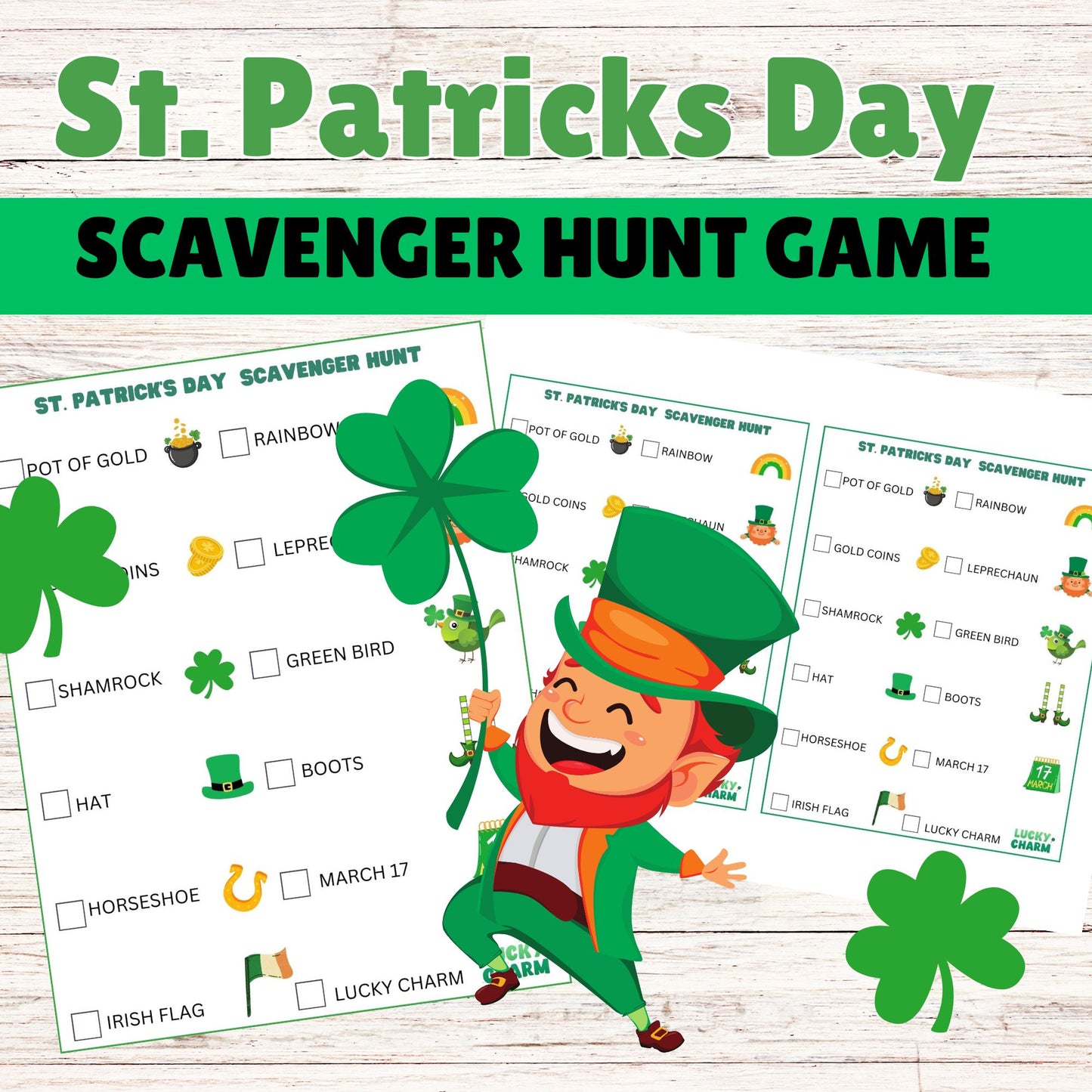 St Patrick's Day Printable Bingo Game Online - Printable St. Patty's Day Bingo Game