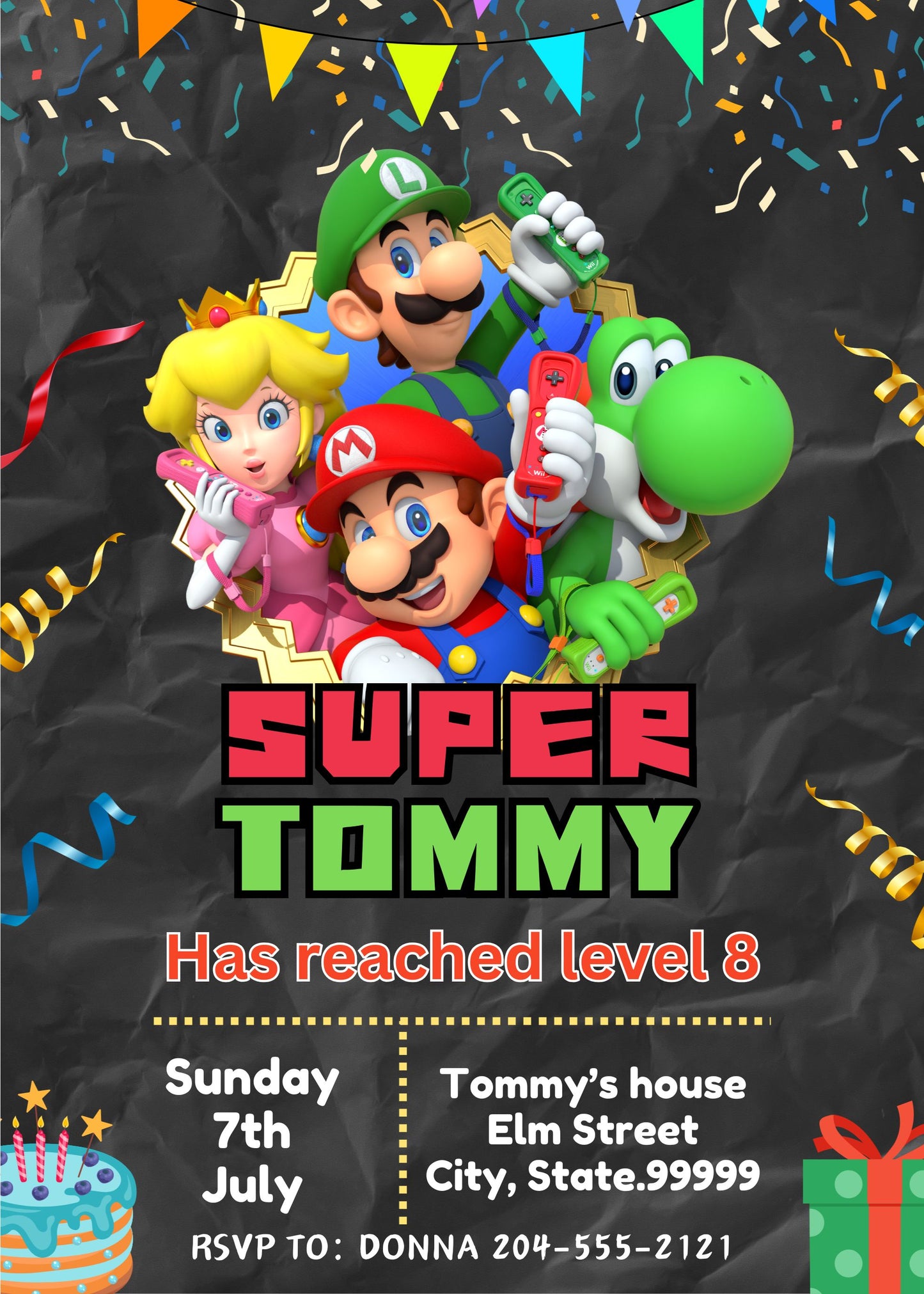 super mario brothers birthday party