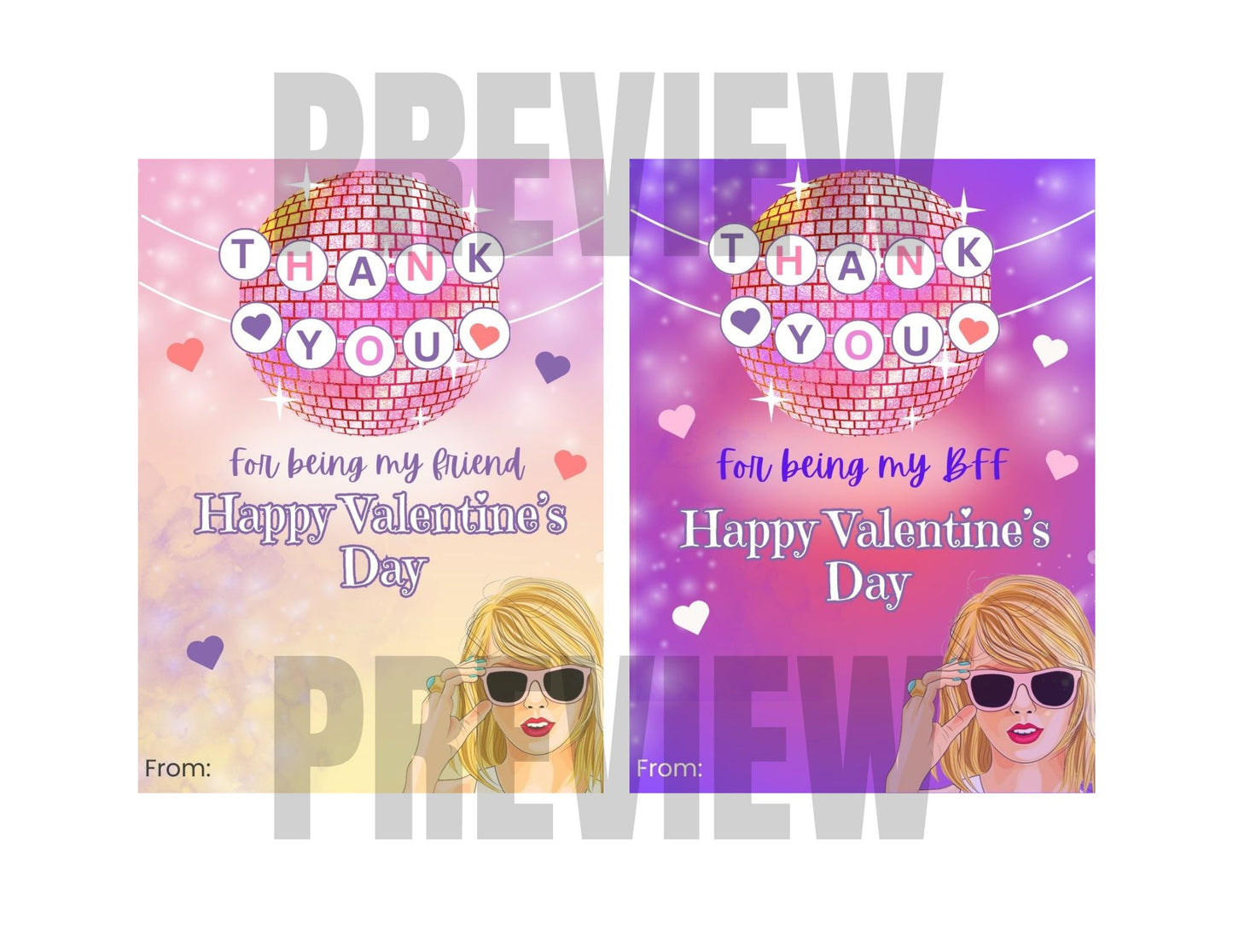valentine day card taylor swift