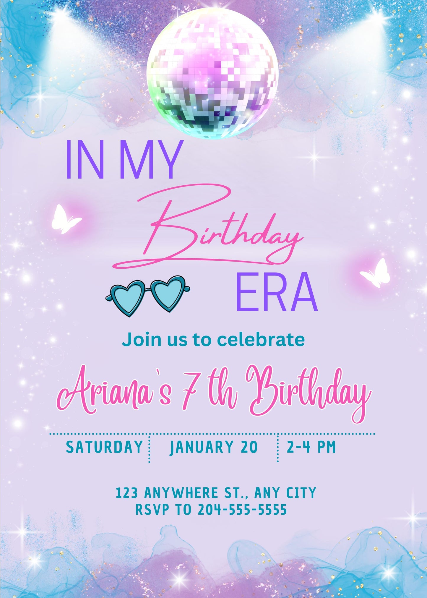 cute swiftie invitation template