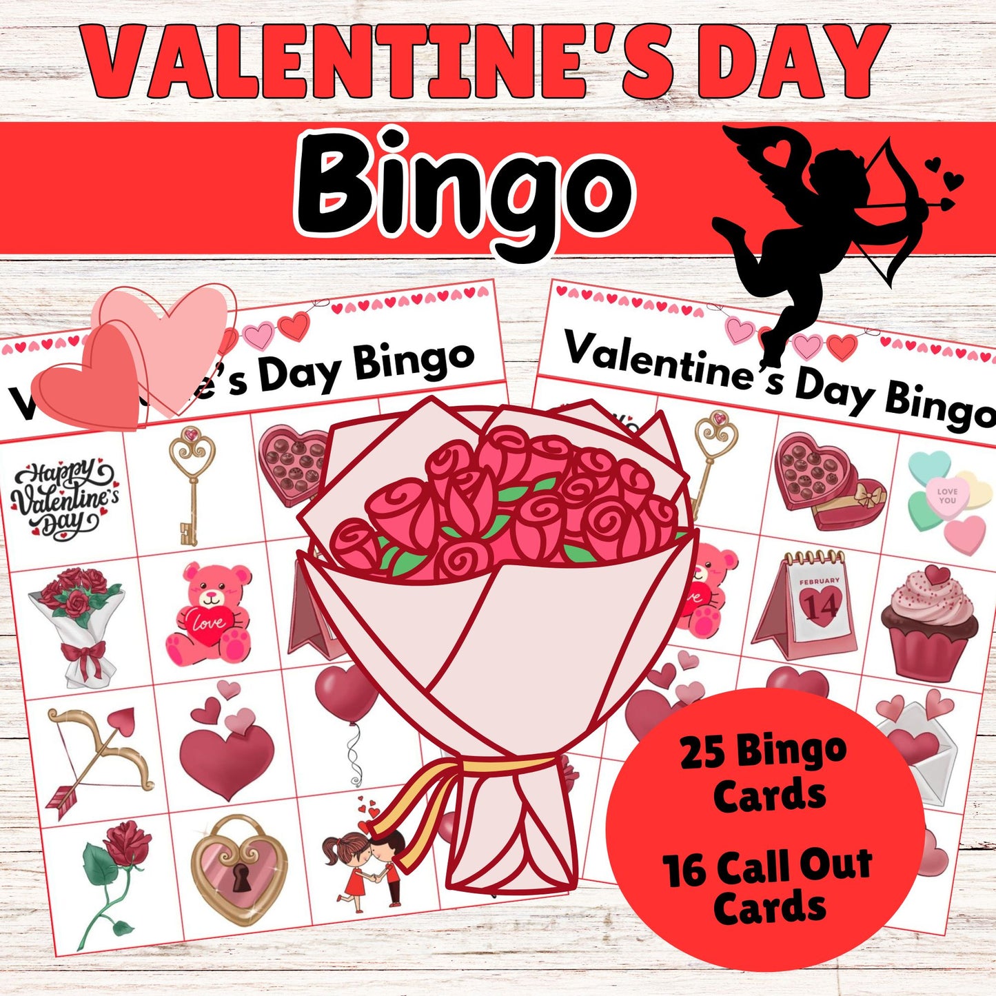 Valentine's Day Bingo- Printable Valentine's Day Bino Online
