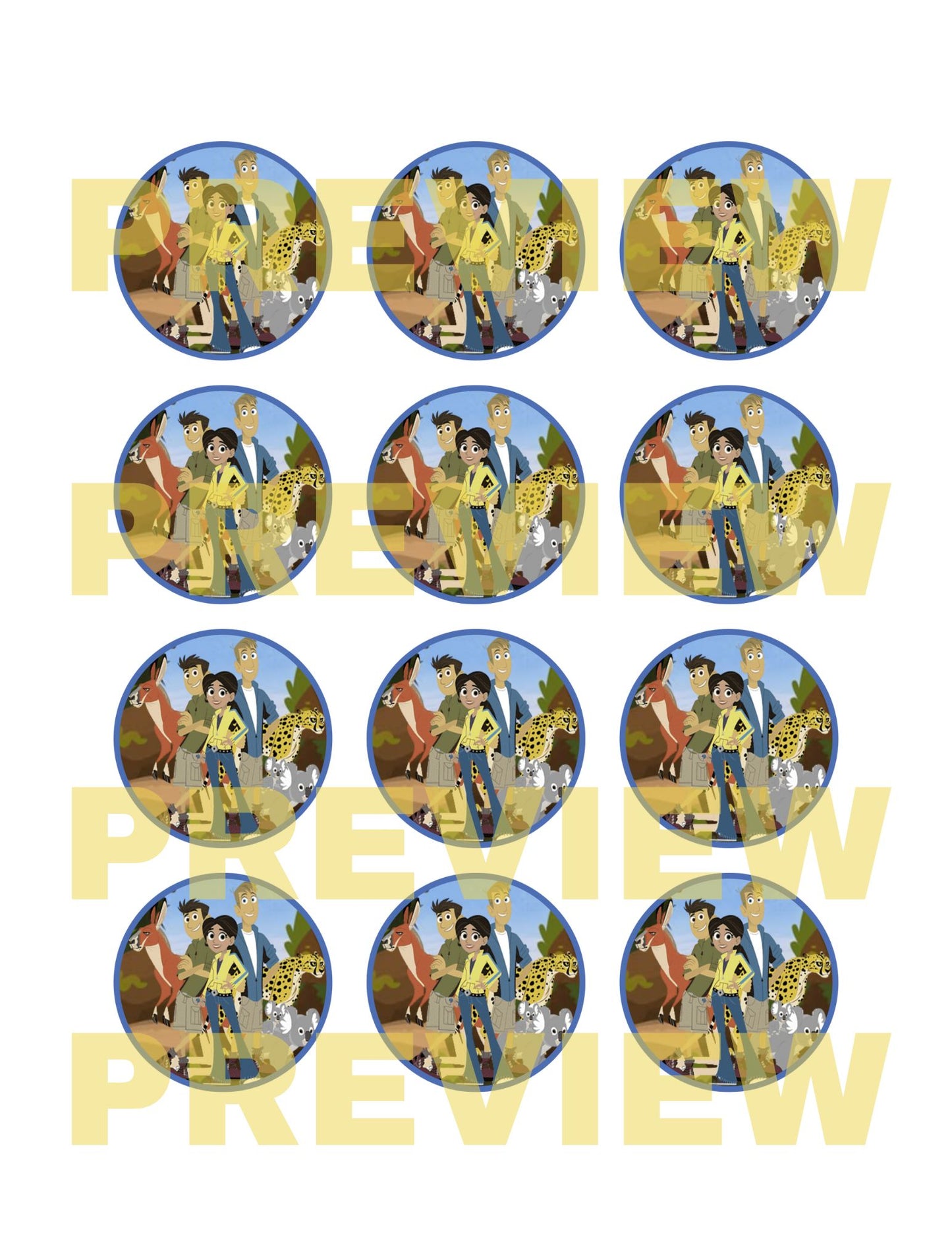 wild kratts birthday cupcakes