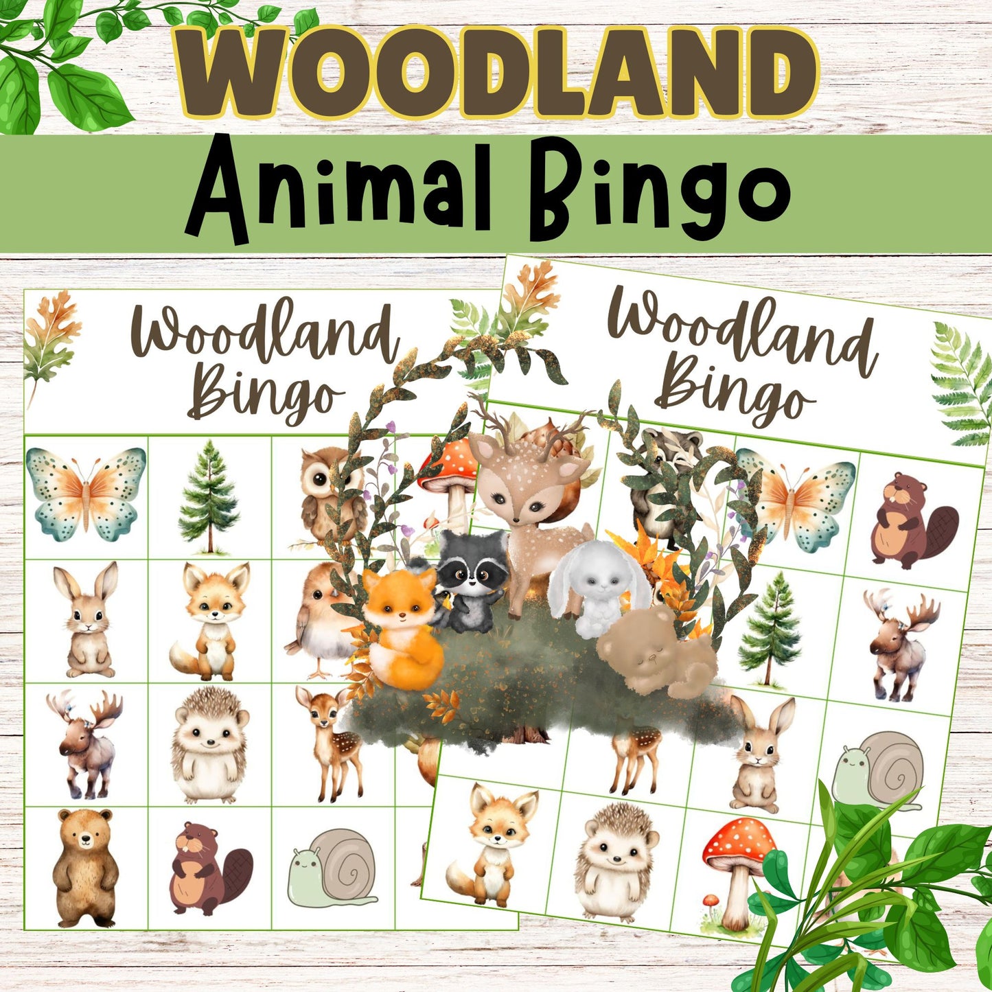 Woodland Bingo Game - Printable Woodland Bingo Game Online