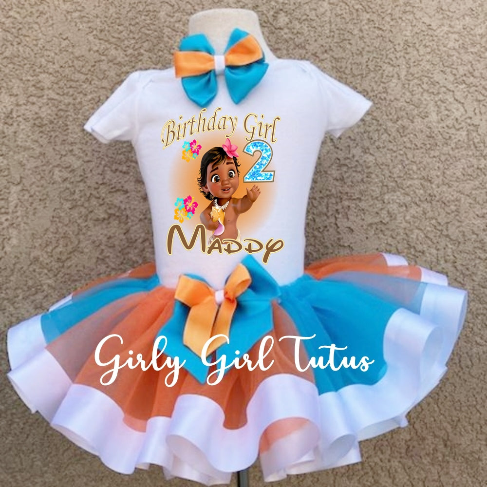 Moana birthday shop tutu outfit