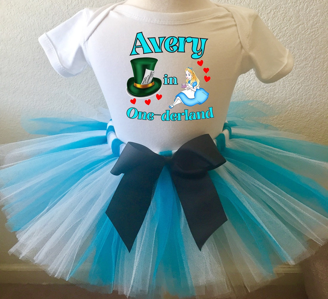Alice In One-Derland Customized Birthday Tutu Outfit Set