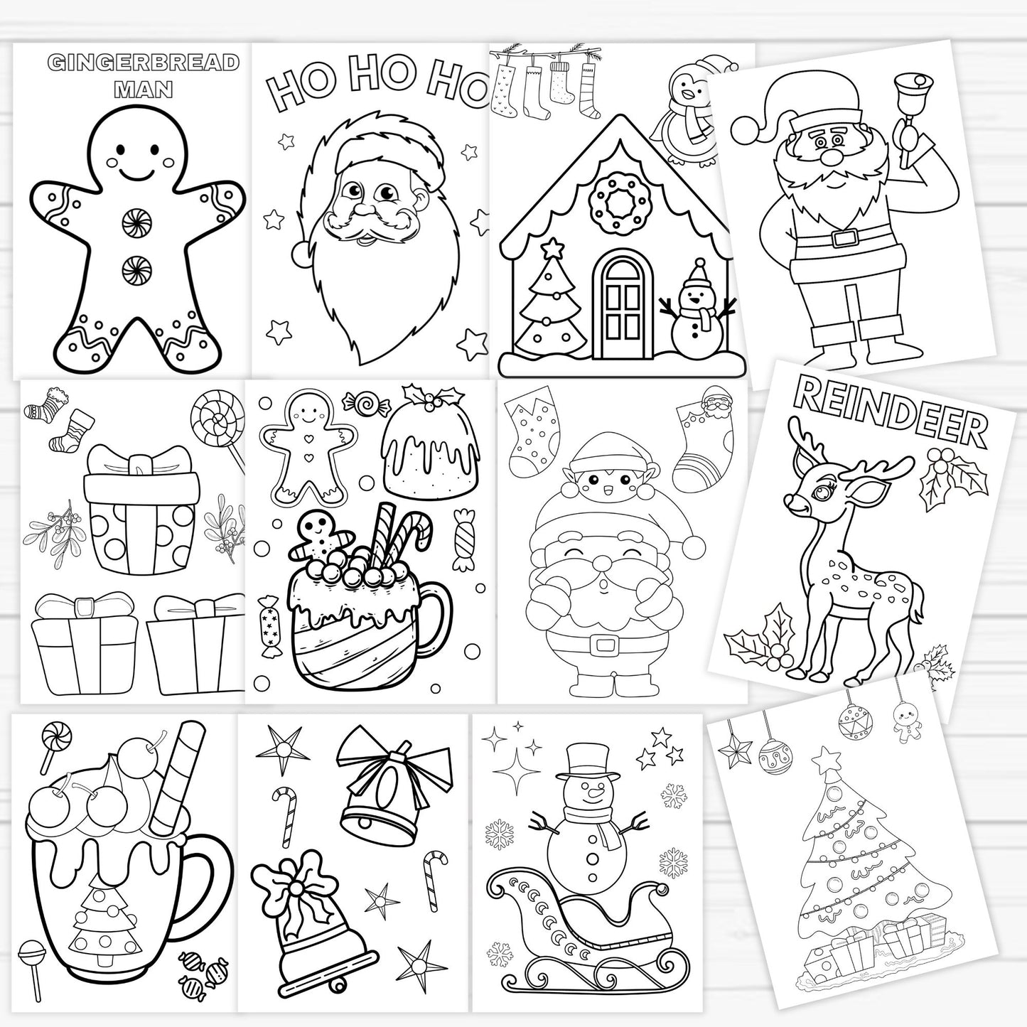 Coloriages de Noël pour enfants - Coloriages de Noël pour les fêtes