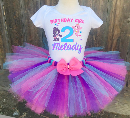 CareBear Share Bear and Cheer Bear Personalized Birthday Outfit