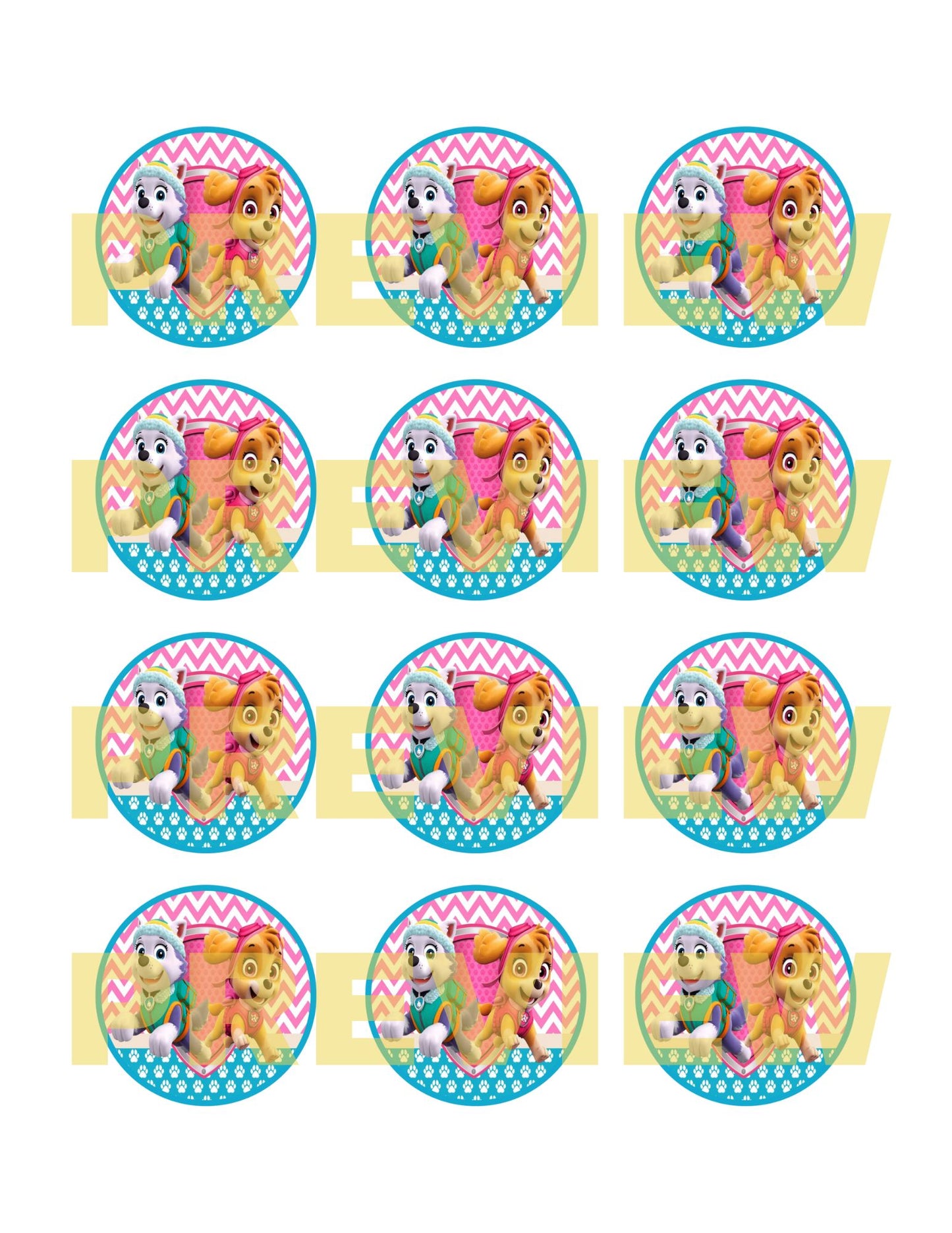 Instant download Paw Patrol birthday toppers
Printable Skye Everest birthday decorations
Digital file puppy cupcake toppers