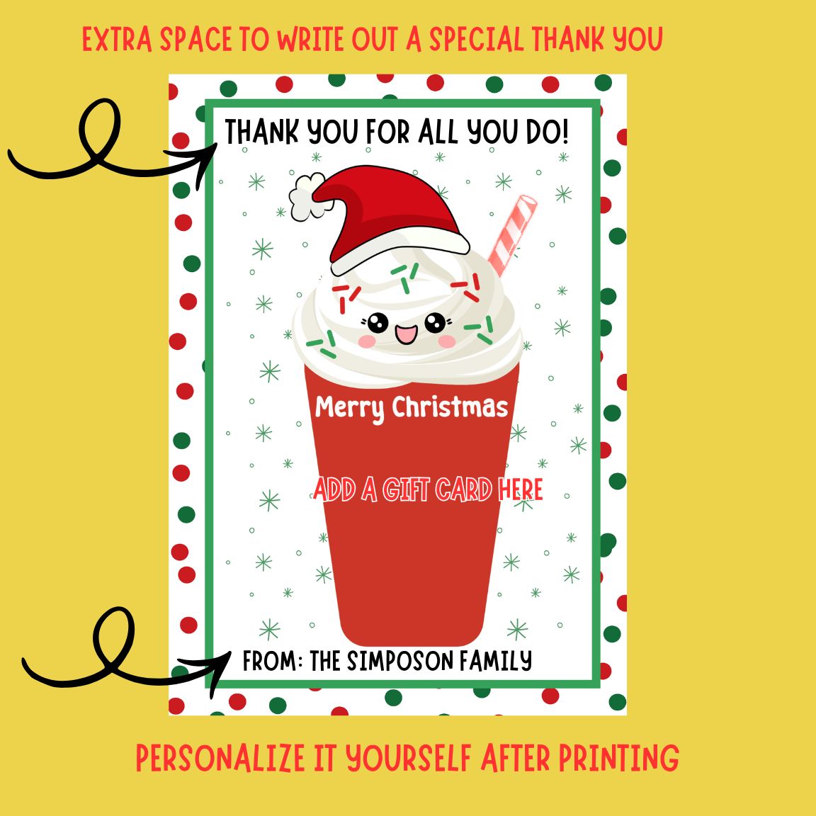 Christmas Gift Card Holder