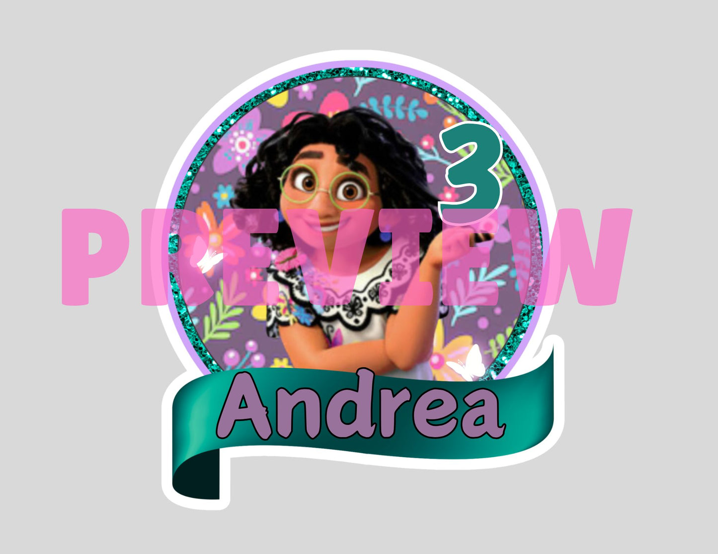 Encanto Mirabel cake topper template
Printable Encanto cake topper DIY
Instant download Mirabel cake topper