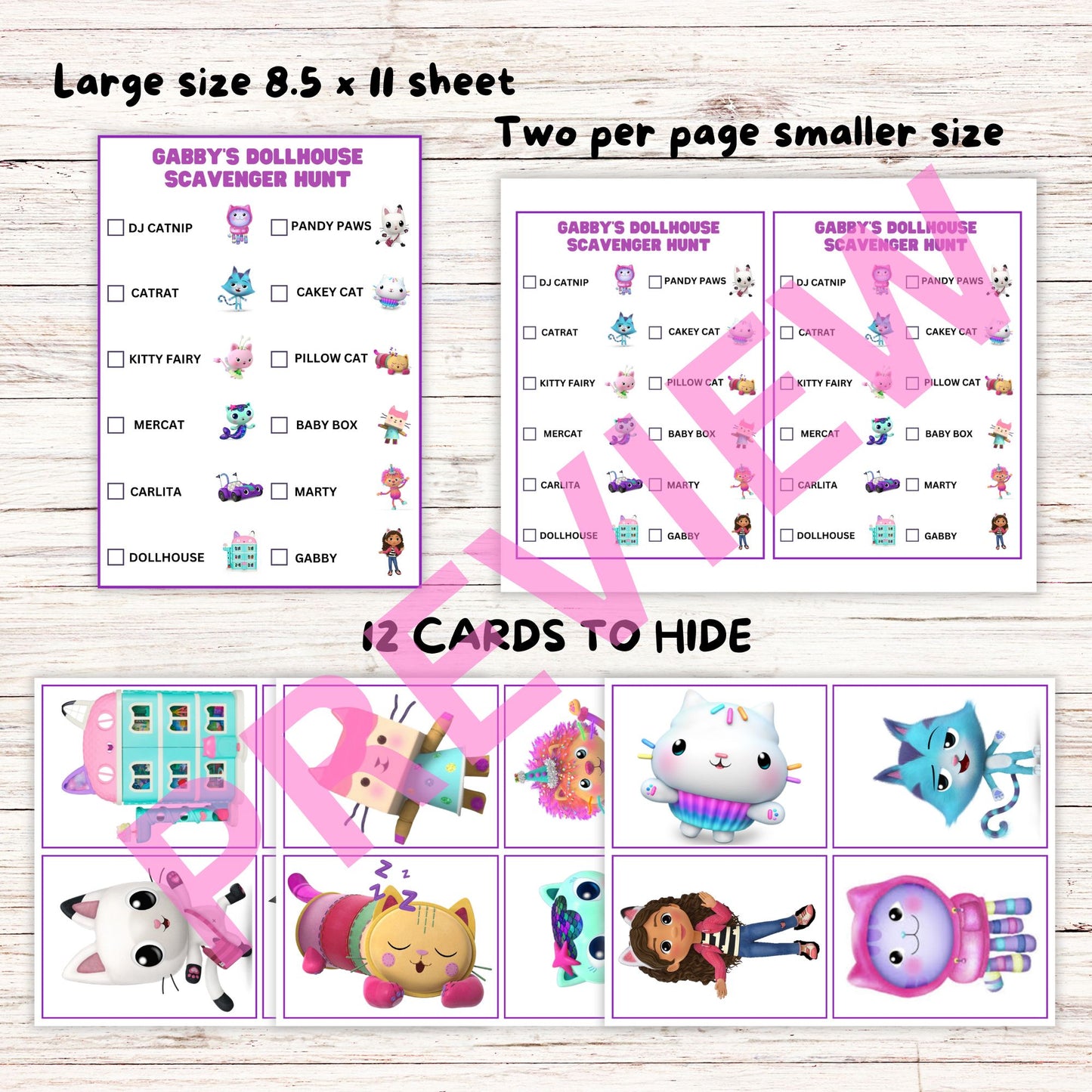 Baby Box crafting scavenger hunt
Gabby's Dollhouse Magic Mailbox surprise hunt