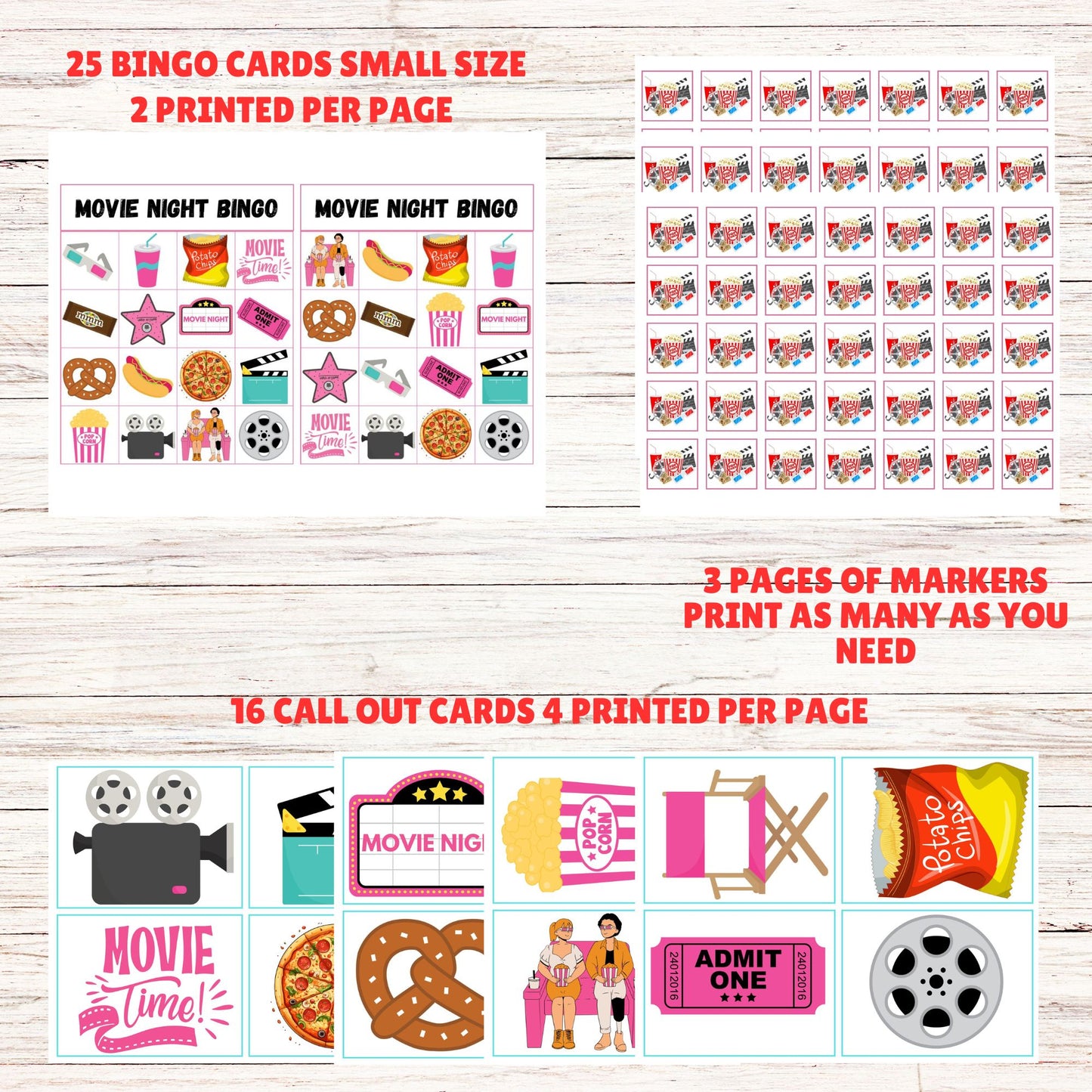 Sleepover Party Game
Teen Birthday Party Activity
Instant Digital Download