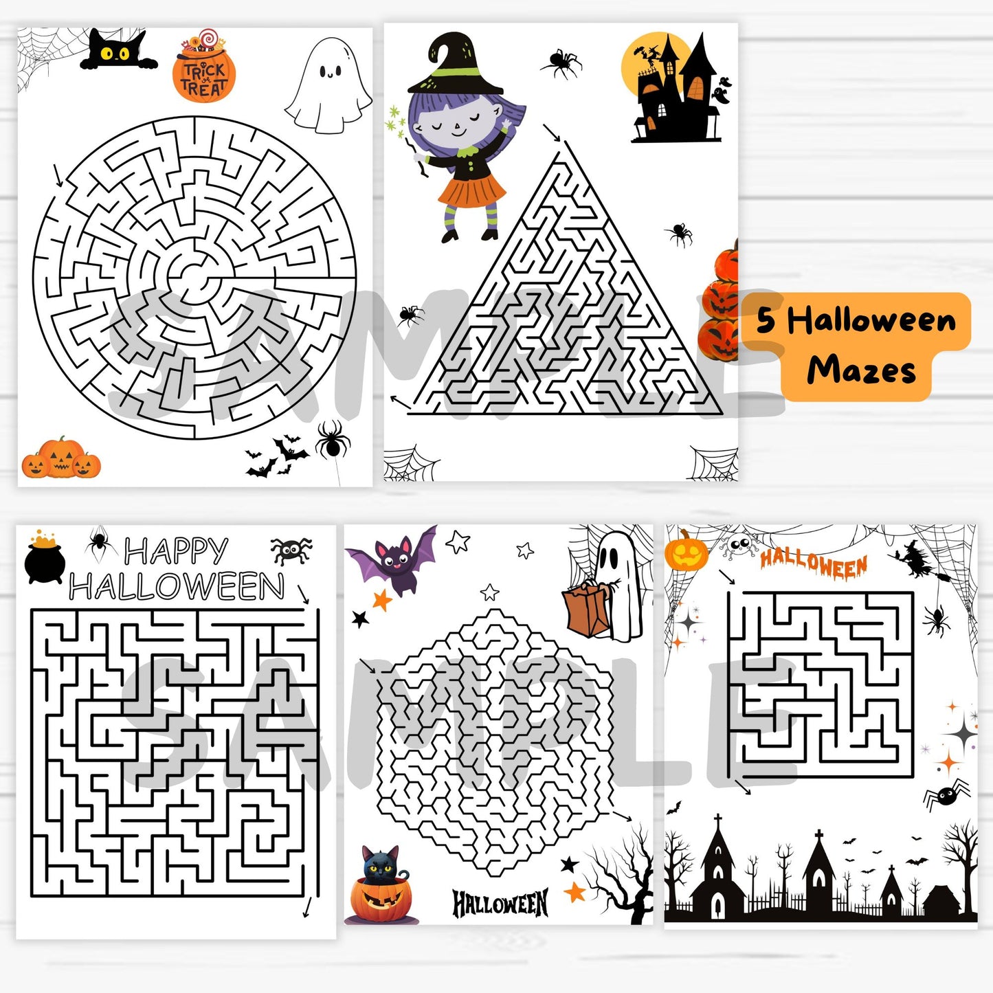 halloween mazes printable