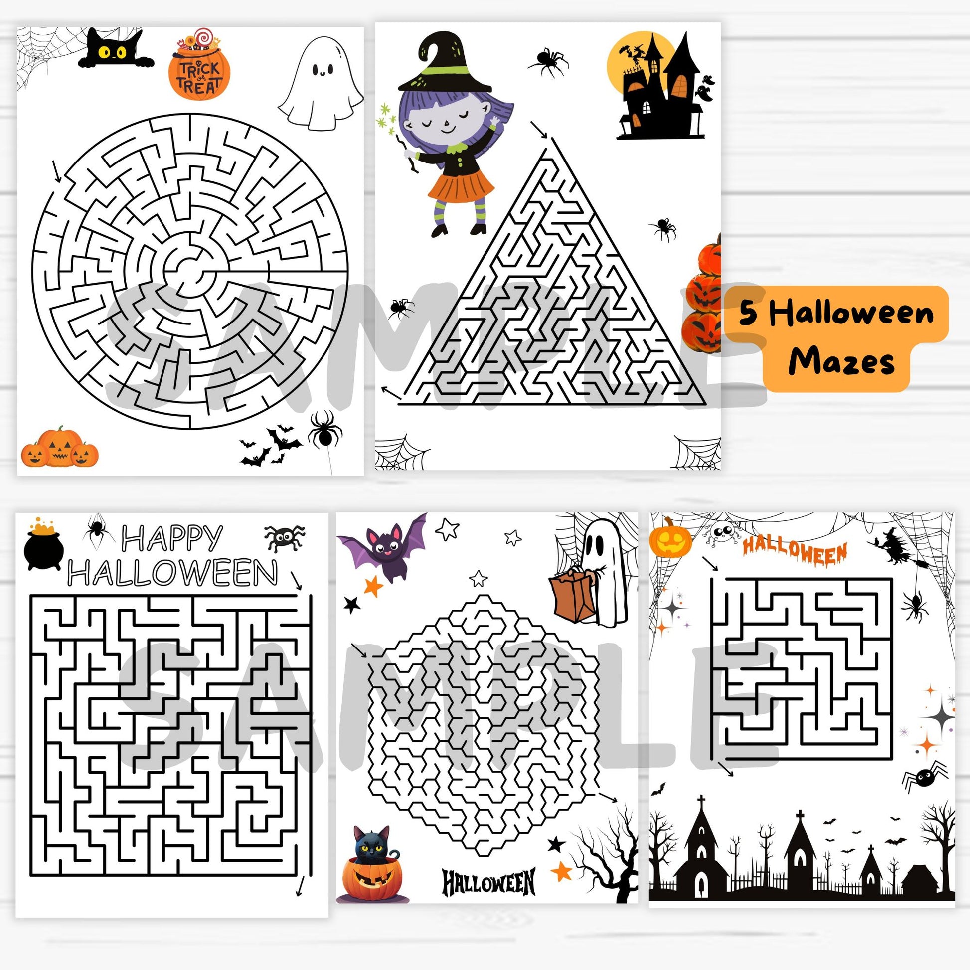 halloween mazes printable