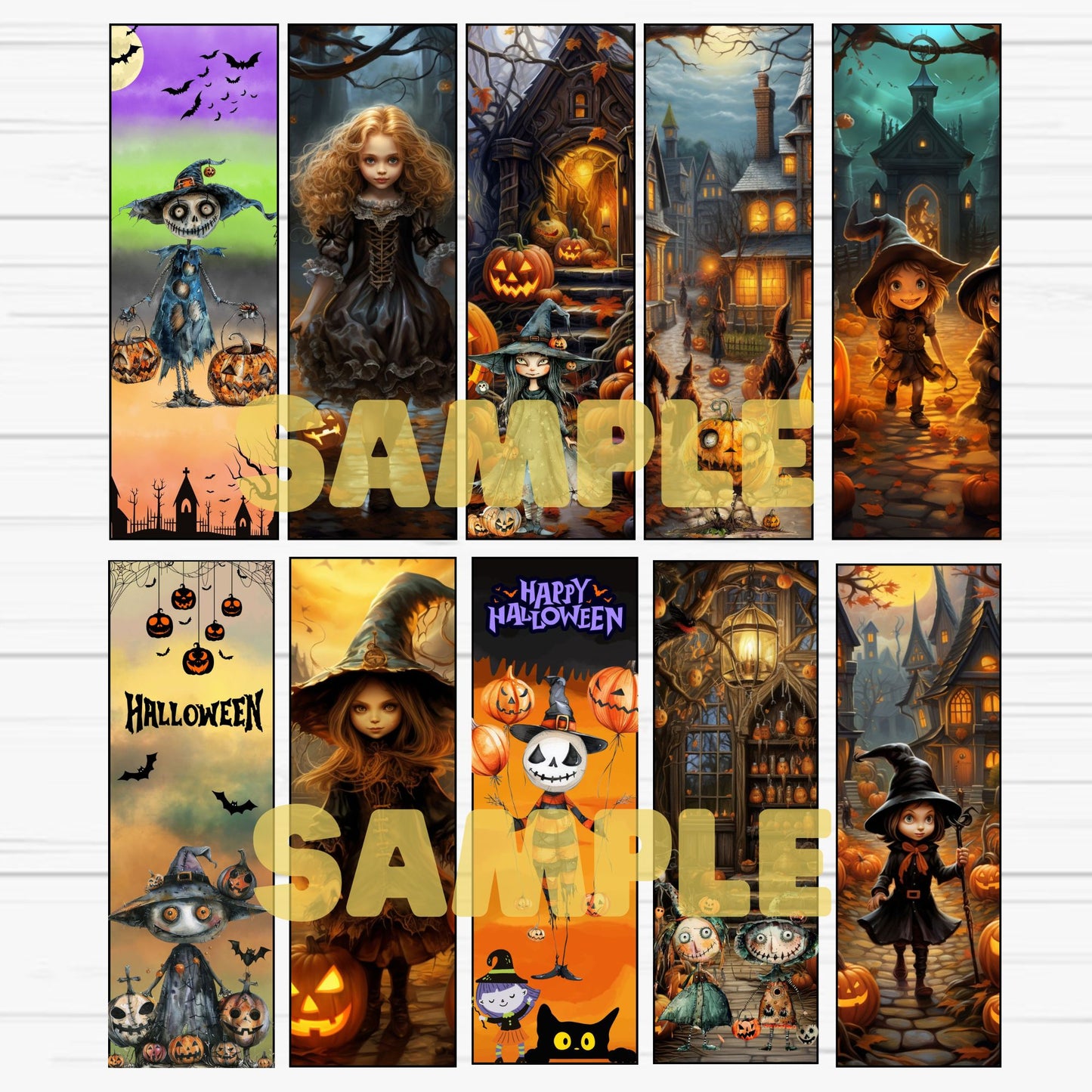 Marque-pages Halloween pour enfants - Marque-pages Halloween imprimables