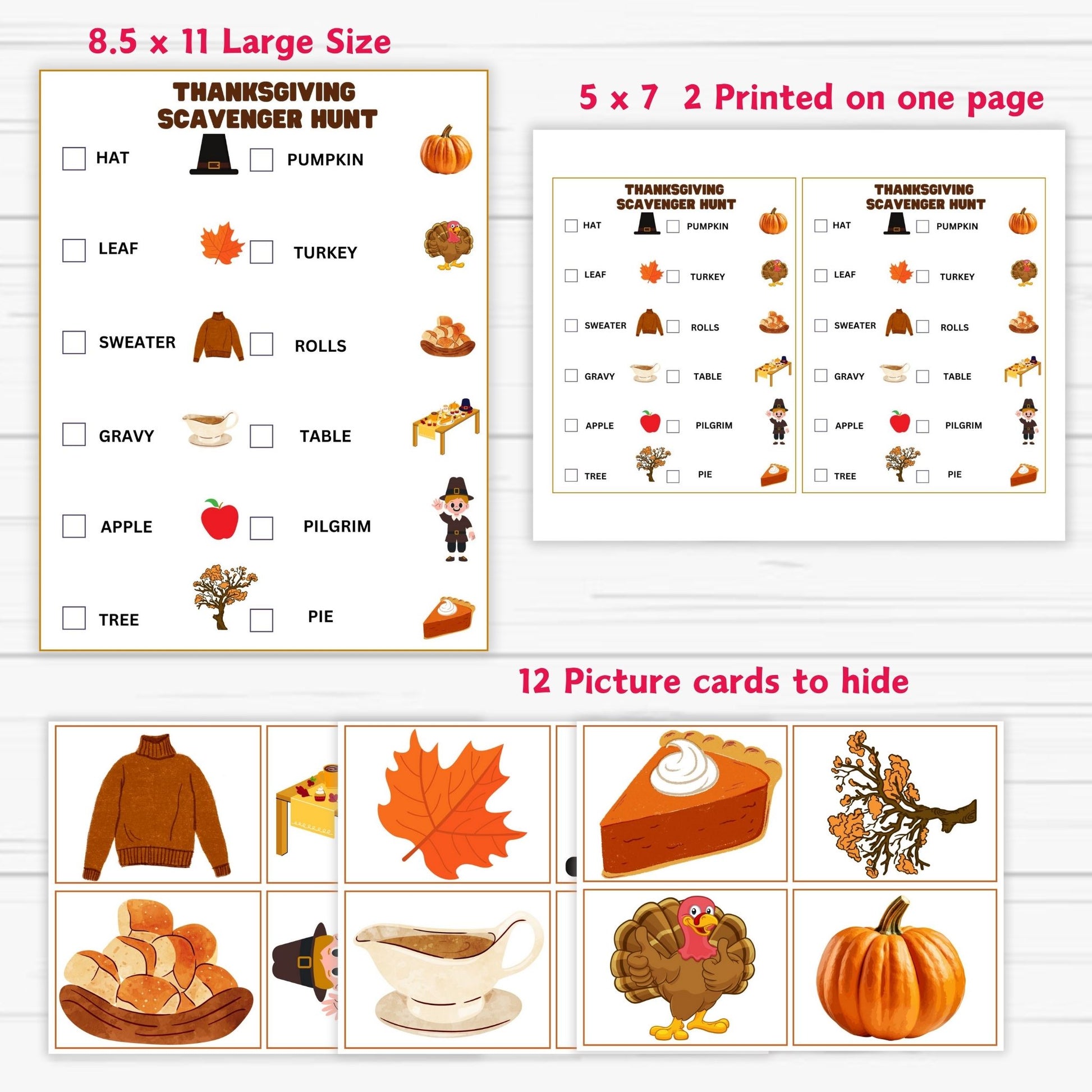 family thanksgiving scavenger hunt