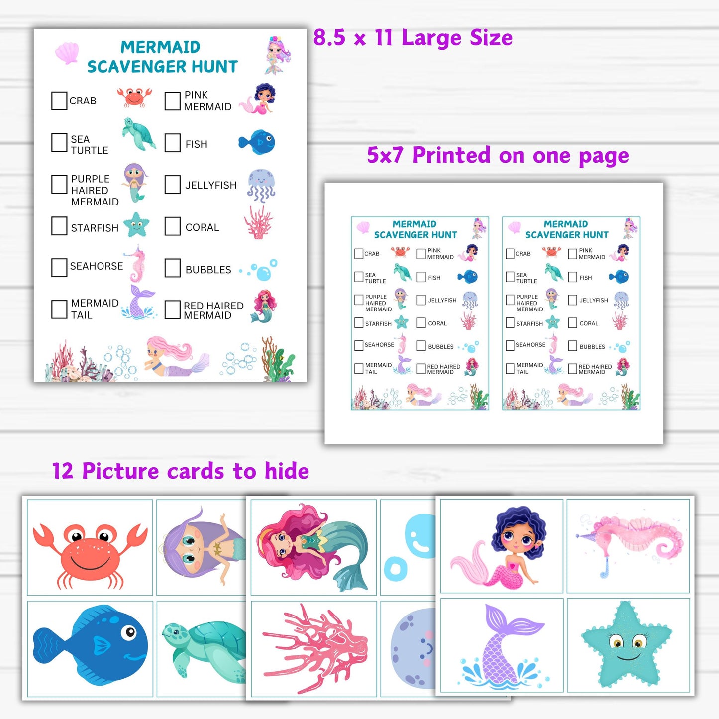 mermaid party games, 	mermaid party activities, 