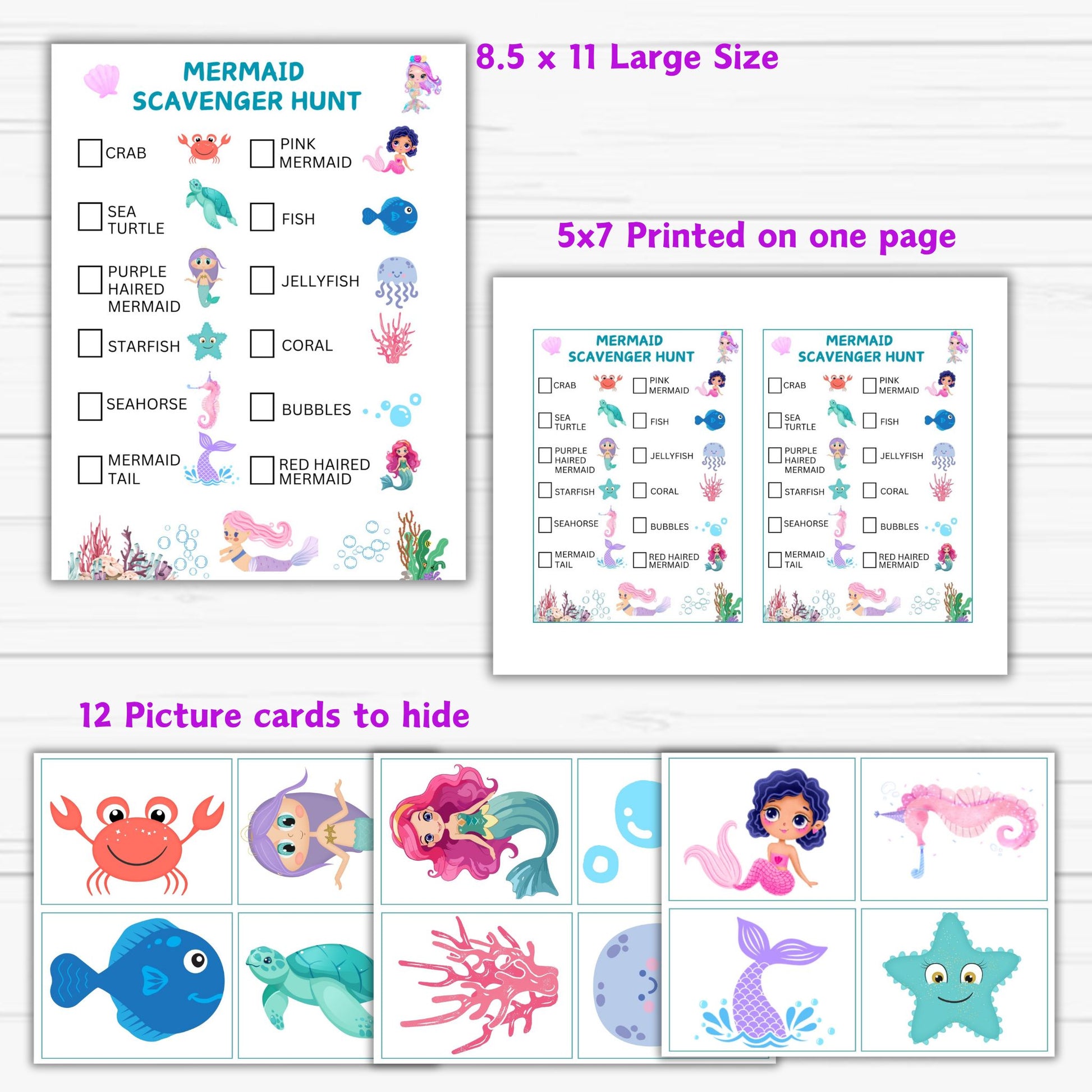 mermaid party games, 	mermaid party activities, 