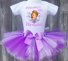 Load image into Gallery viewer, Sofia the First Personalized Birthday Outfit
