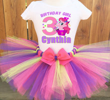 Load image into Gallery viewer, Pinkie Pie Personalized Birthday Tutu Outfit Set
