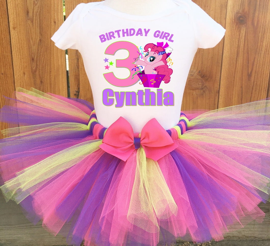 Pinkie Pie Personalized Birthday Tutu Outfit Set
