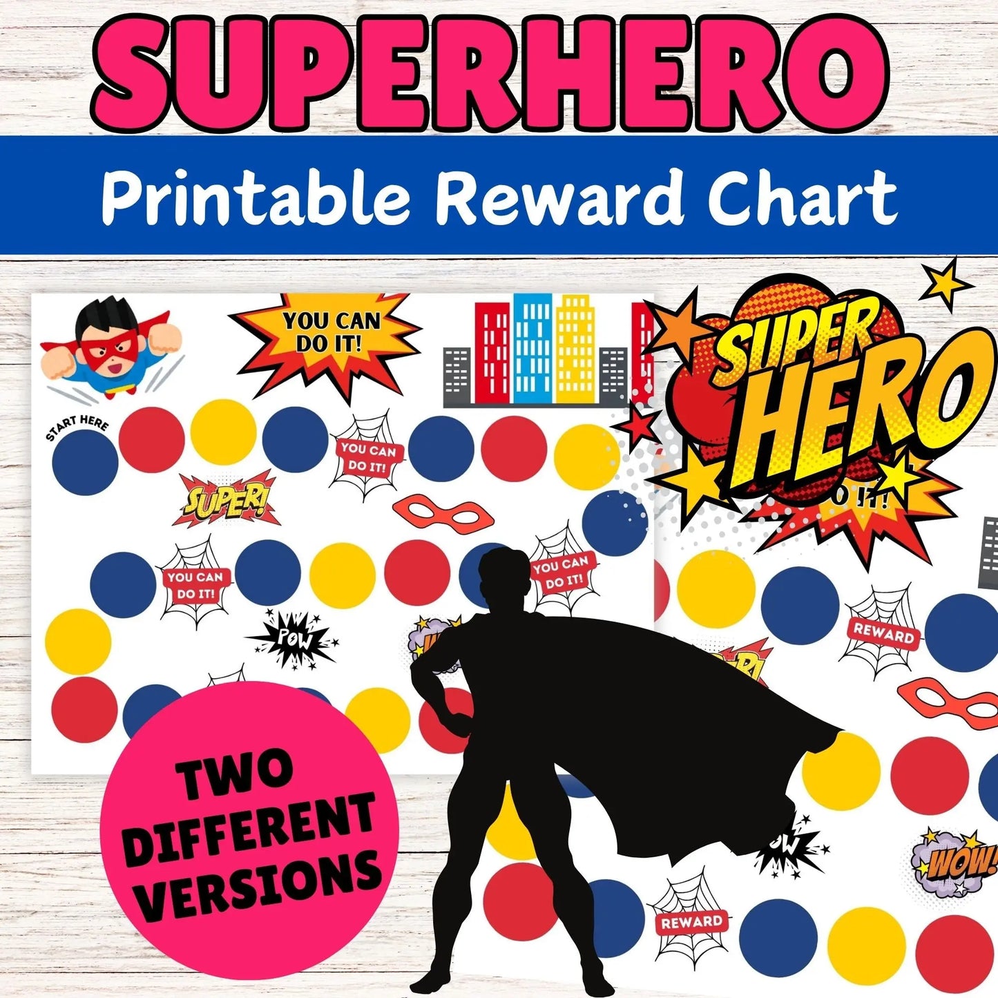 Boys Superhero Reward Chart - Printable Superhero Reward Chart Online 