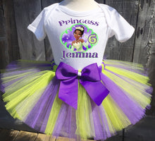Load image into Gallery viewer, Tiana Birthday Tutu Outfit Set

