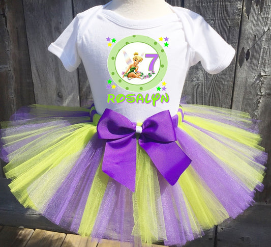 Tinkerbell Personalized First Birthday Tutu Outfit