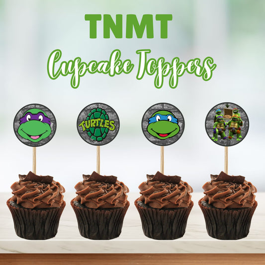 TMNT Cupcake Toppers- Teenage Mutant Ninja Turtles Cupcake Labels