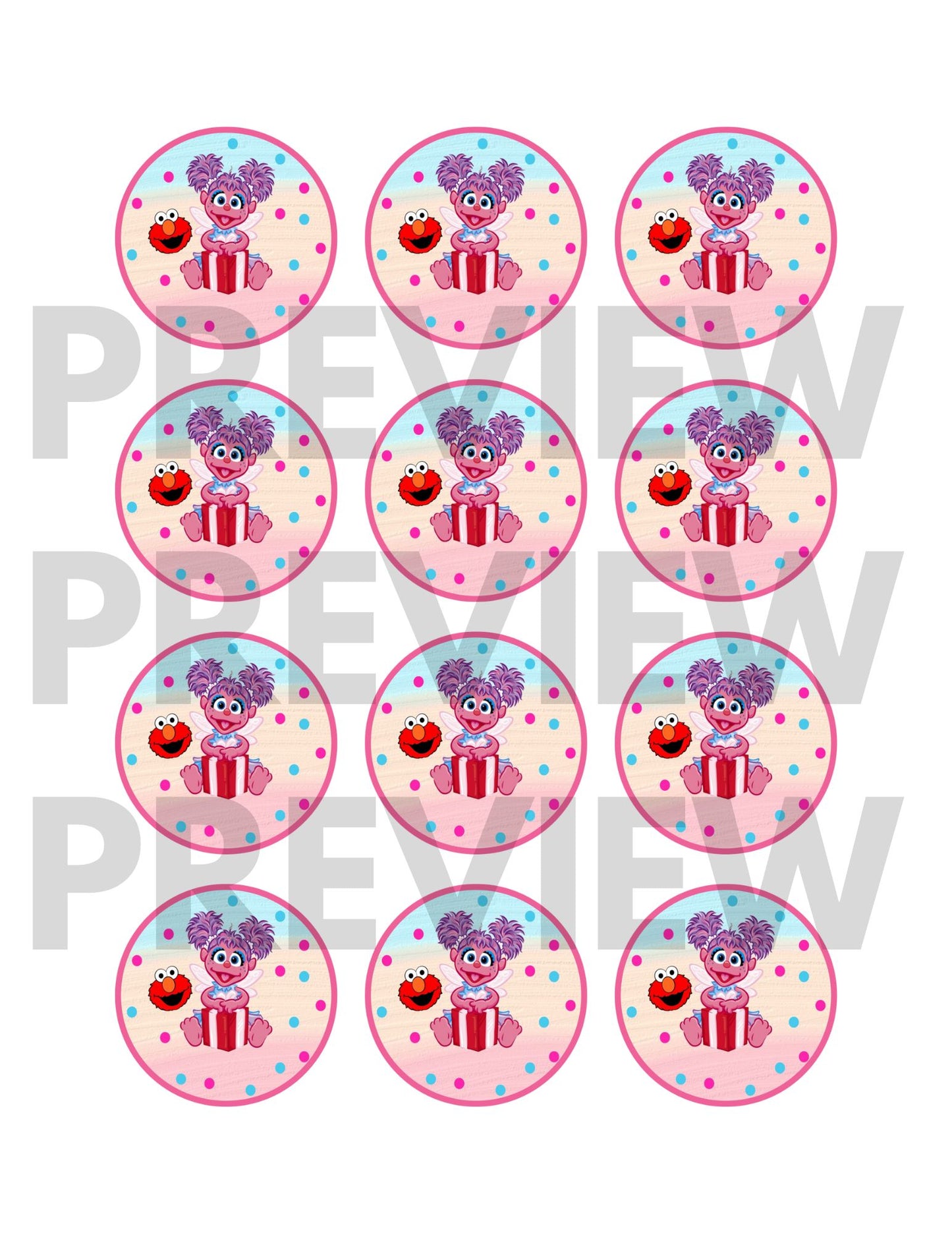 abby cadabby cupcake toppers printable 