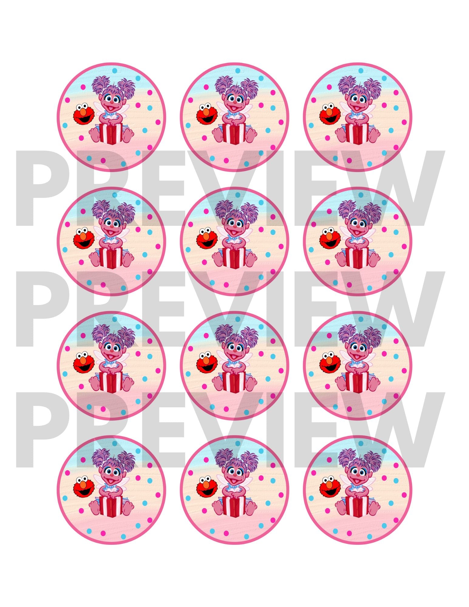 abby cadabby cupcake toppers printable 