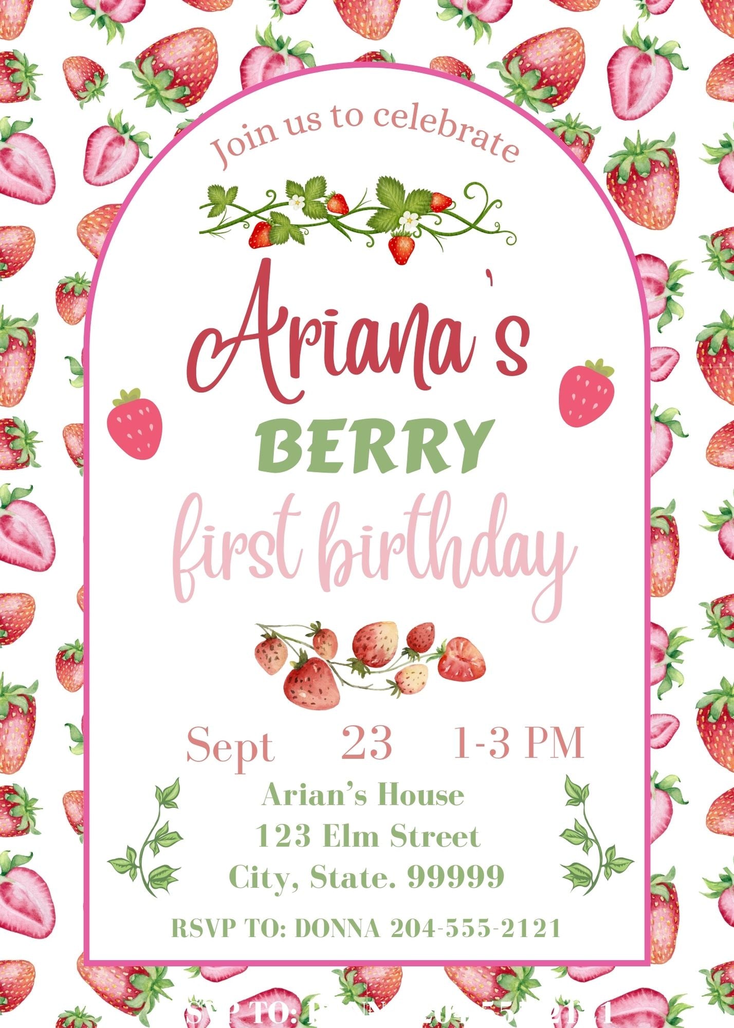 my berry first birthday