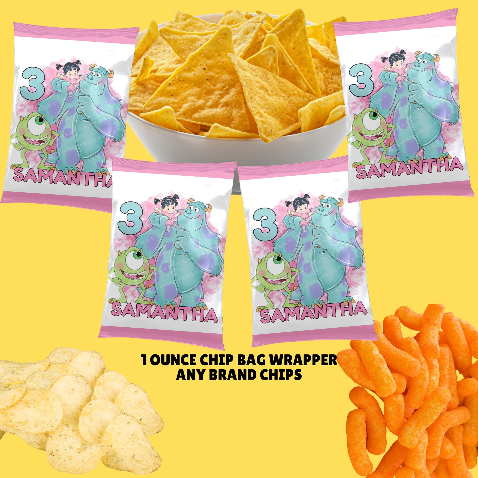 monsters ink chip bag party favors 