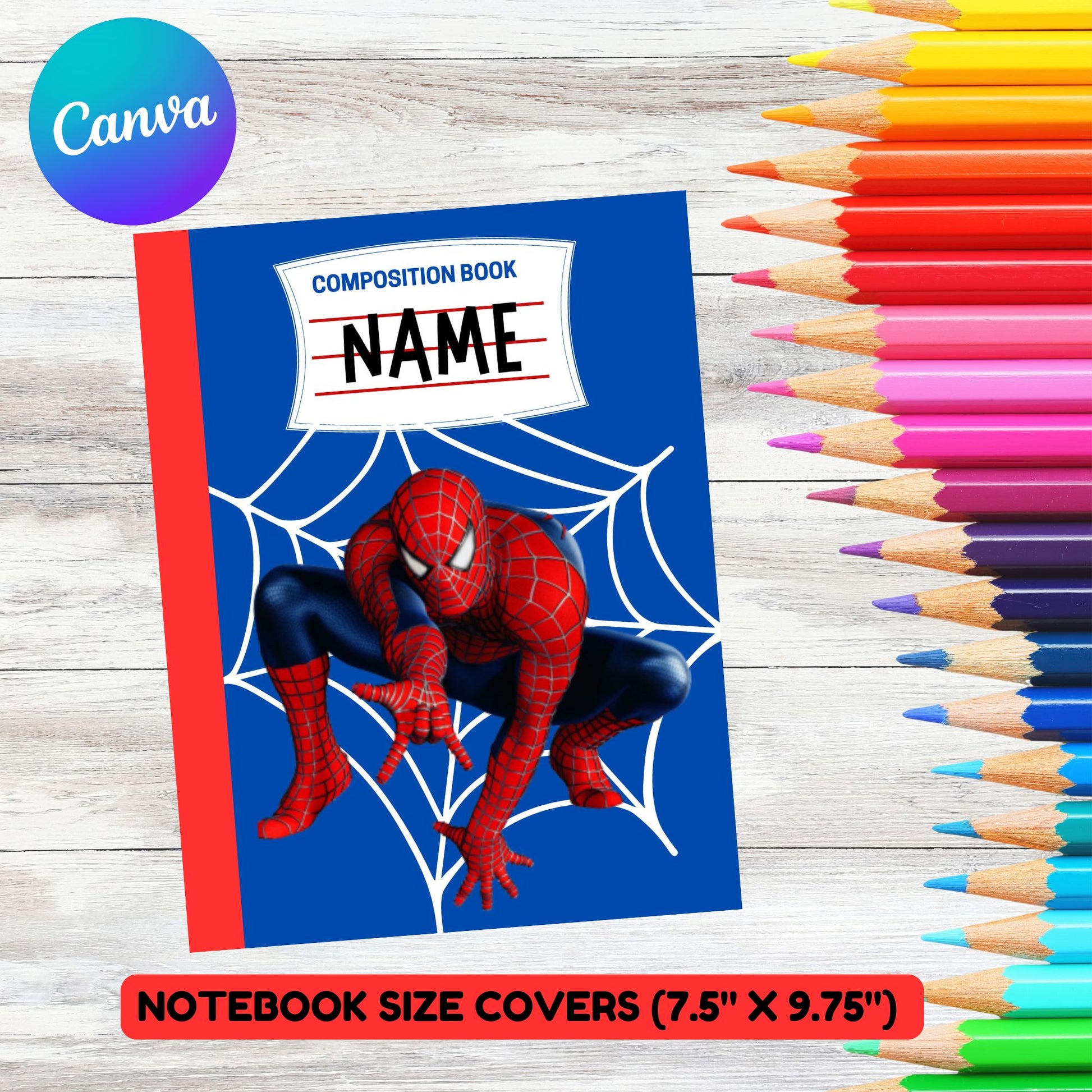 superhero printable notebook covers 