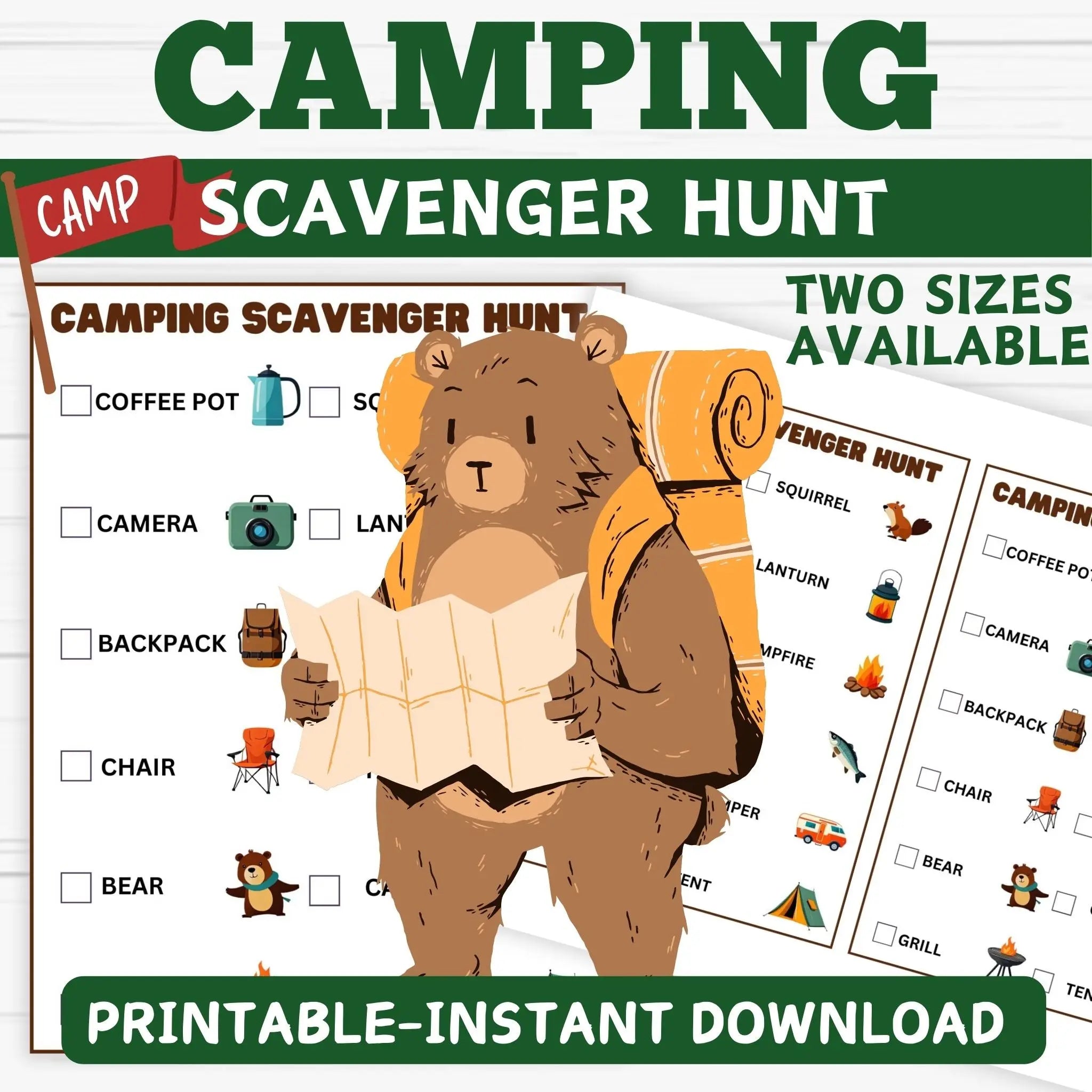 Camping Scavenger Hunt - Camping Games Printable – Girly Girl Tutus Camping Scavenger Hunt - Camping Games Printable – Girly Girl Tutus