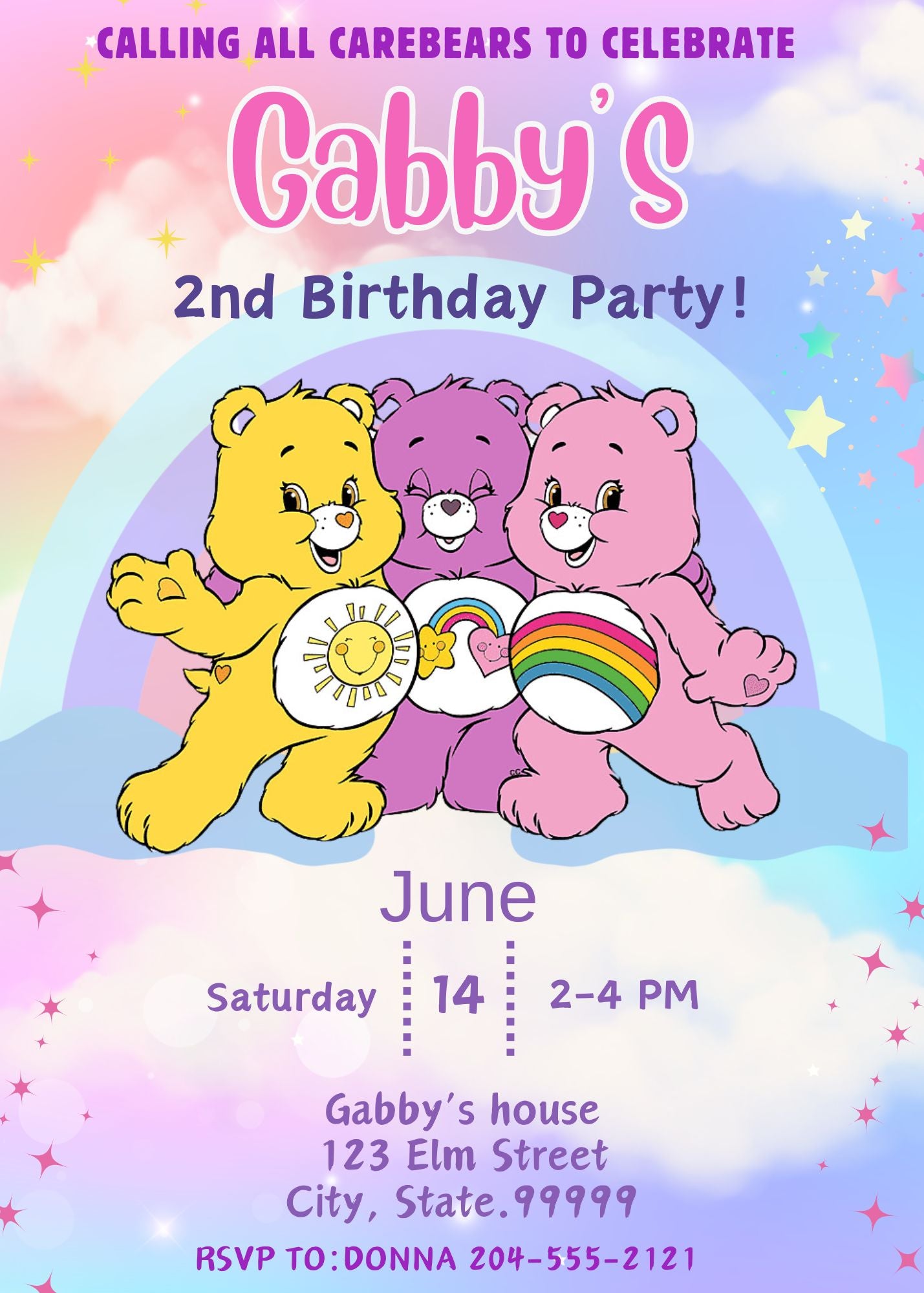 Care Bears Birthday Invitation Care Bears Birthday Party Printable care-bears-birthday-invitation-care-bears-birthday-party-printable