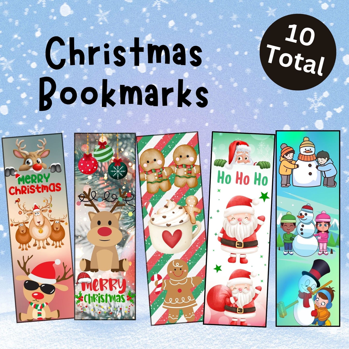 cute christmas bookmarks for kids