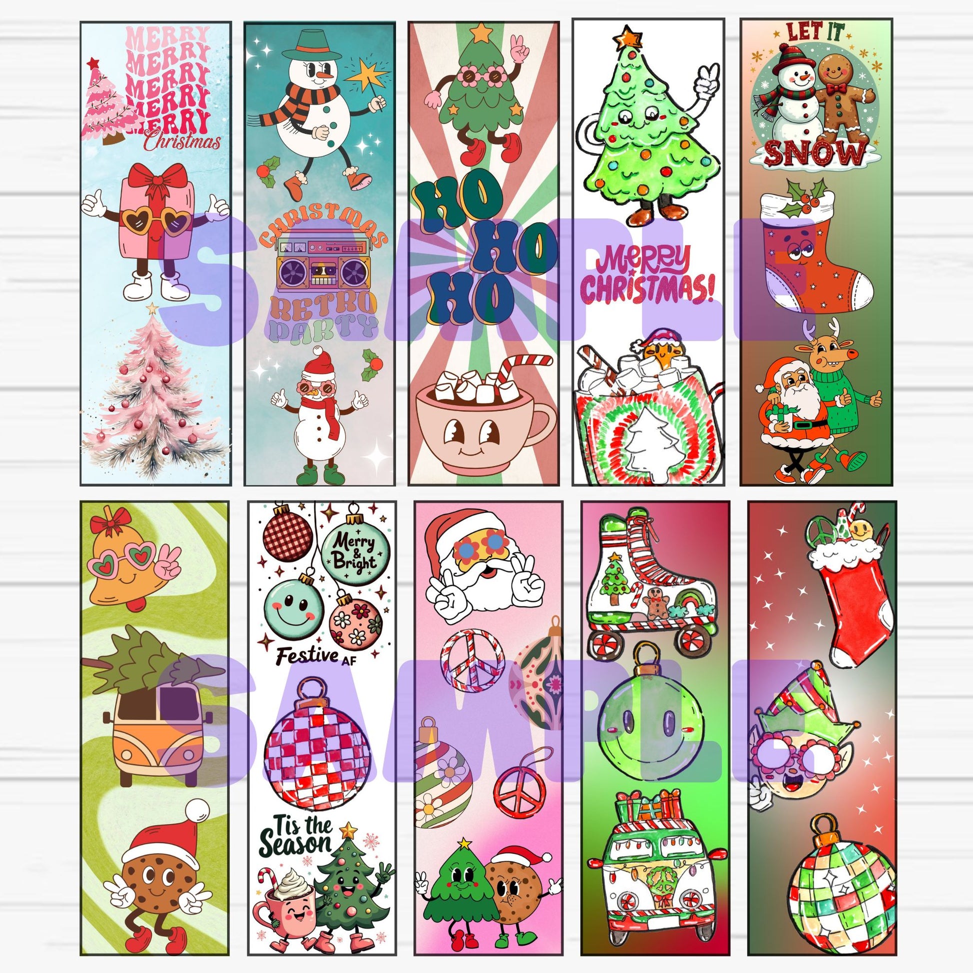 printable christmas bookmarks 