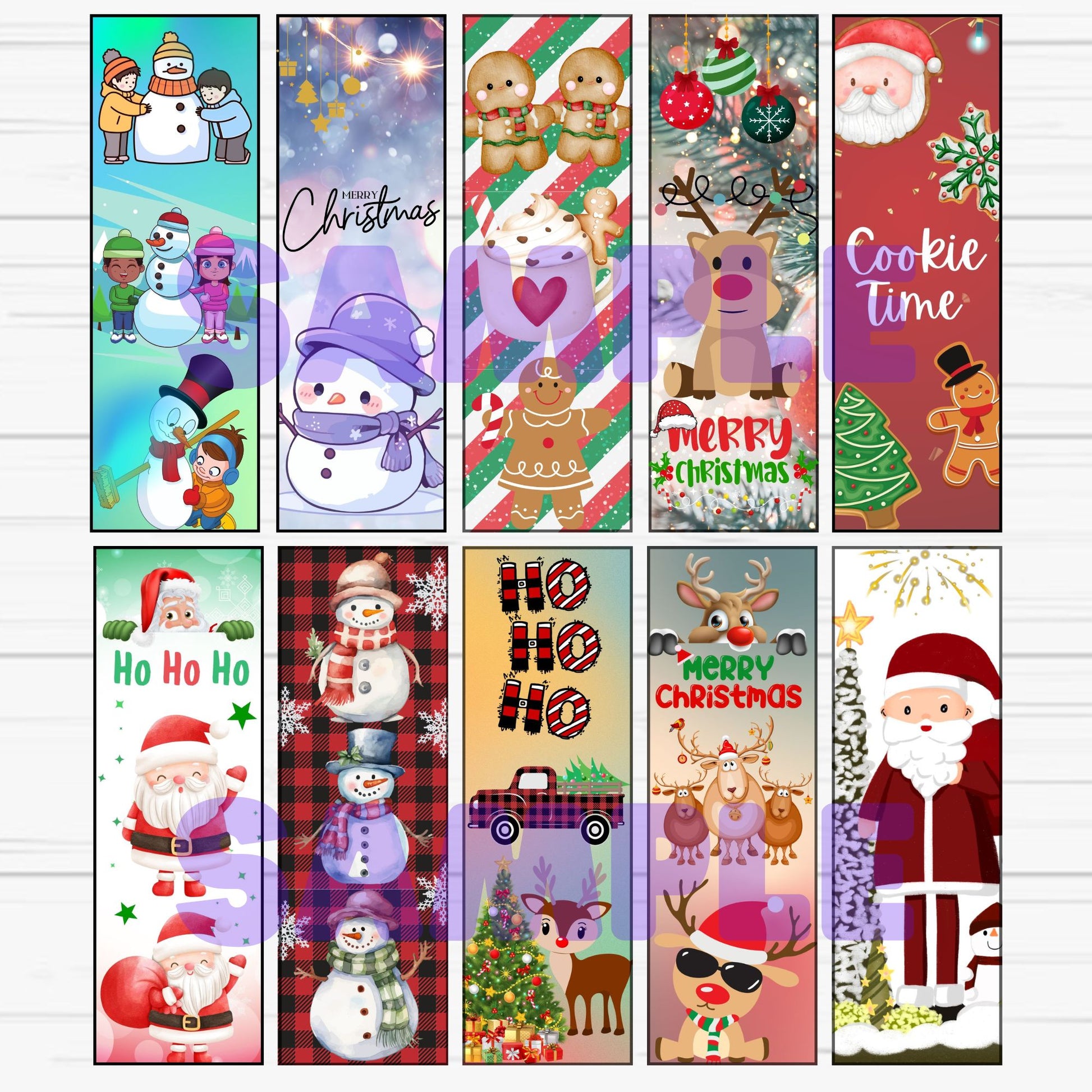 printable christmas bookmarks