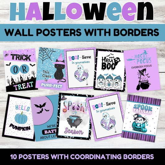 Halloween Wall Posters - Printable Composition Halloween Wall Posters 