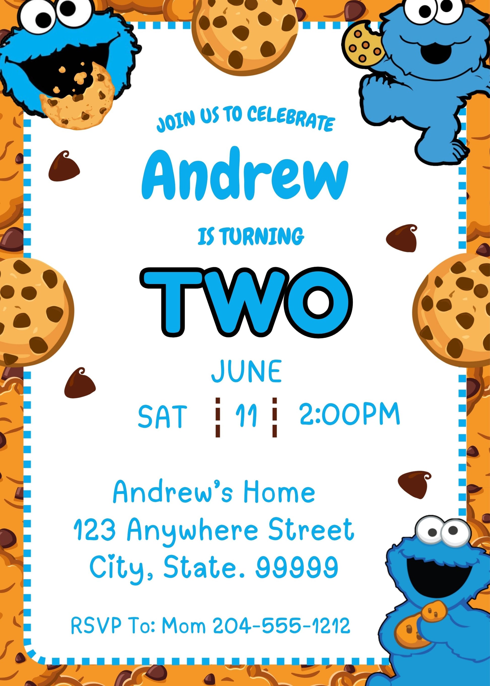 kids cookie monster birthday party ideas 