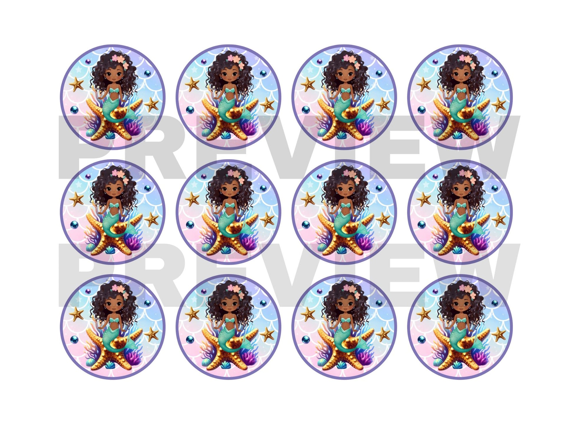 Black Mermaid Cupcake Toppers - Mermaid Printable Cupcake Toppers – Girly Girl Tutus black-mermaid-cupcake-toppers-mermaid-printable-cupcake-toppers-girly-girl-tutus