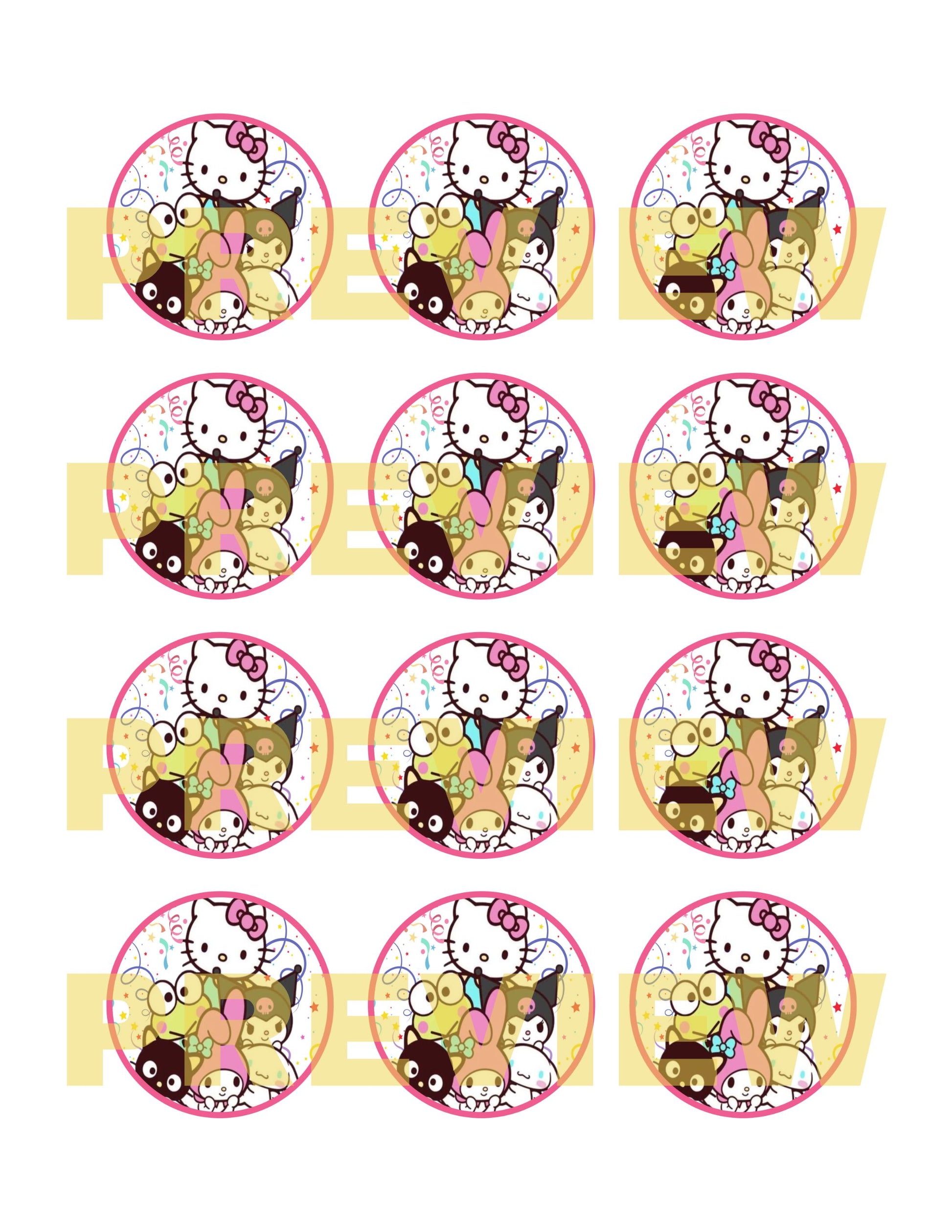 cupcake toppers 2025 02 07T152159.996 hello kitty and friends birthday cupcake toppers - printable hello kitty cupcake toppers