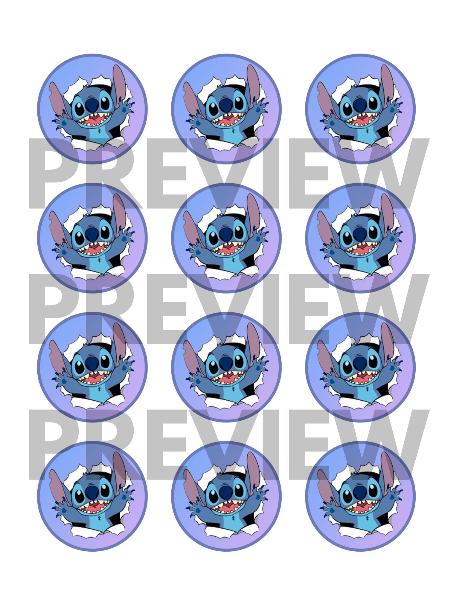 stitch cupcake toppers printable