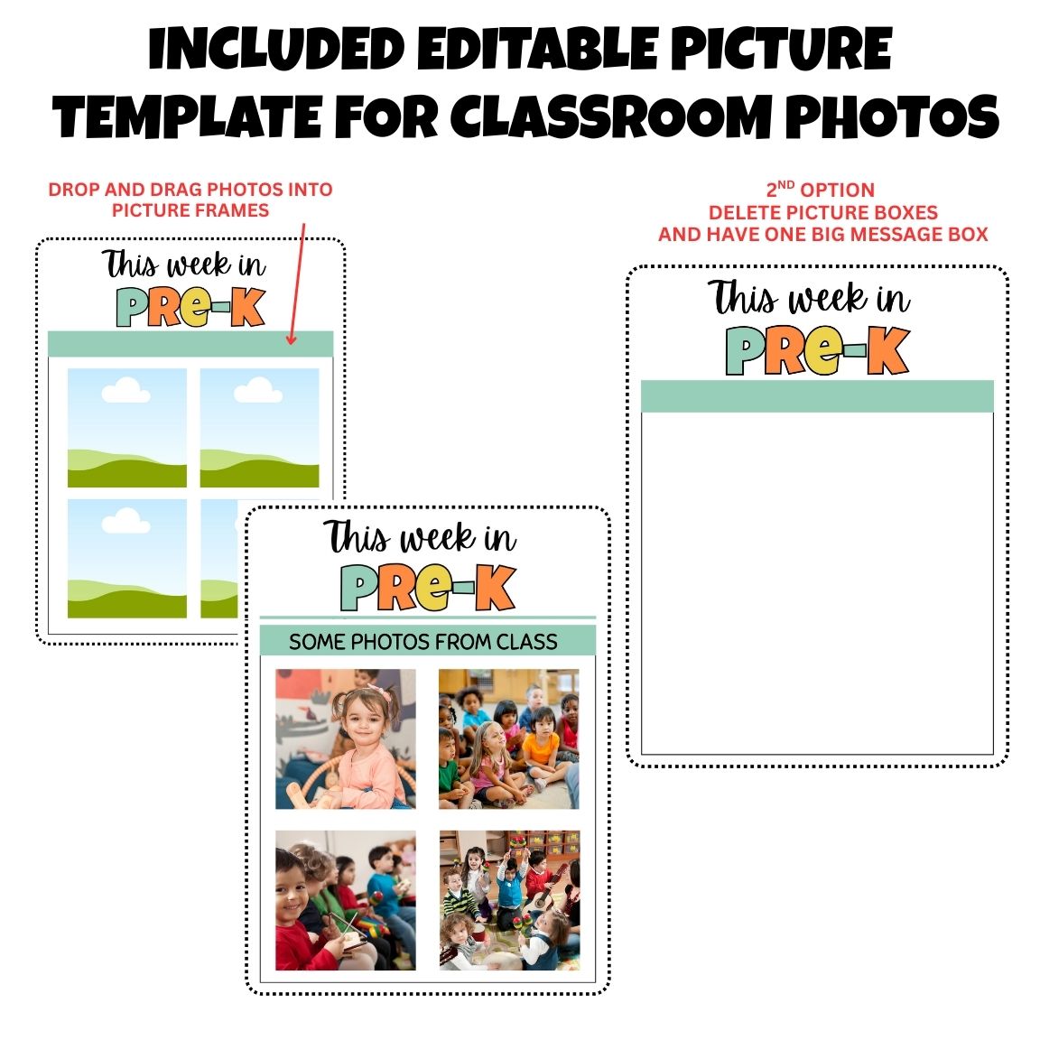 pre-k fall newsletter templates 