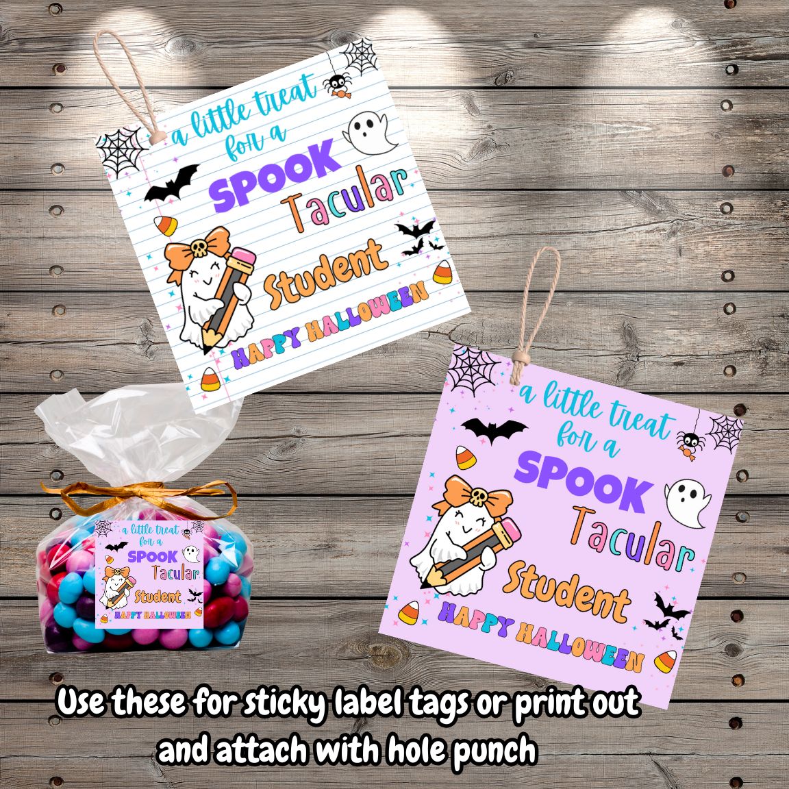 halloween gift tags from teacher 