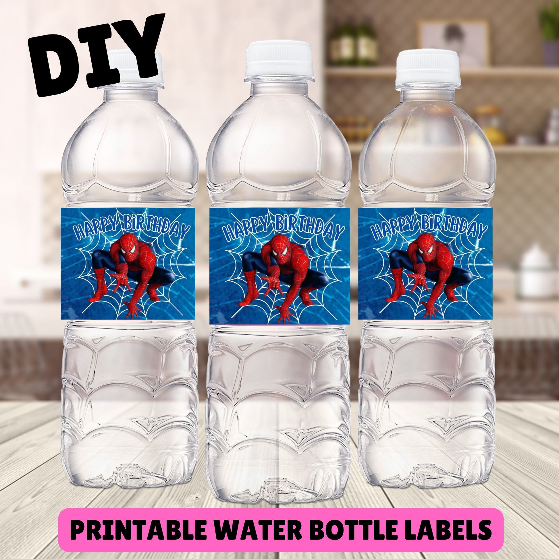 Spiderman Water Bottle Labels - Spiderman Birthday Party Water Bottle – Girly Girl Tutus spiderman-water-bottle-labels-spiderman-birthday-party-water-bottle-girly-girl-tutus
